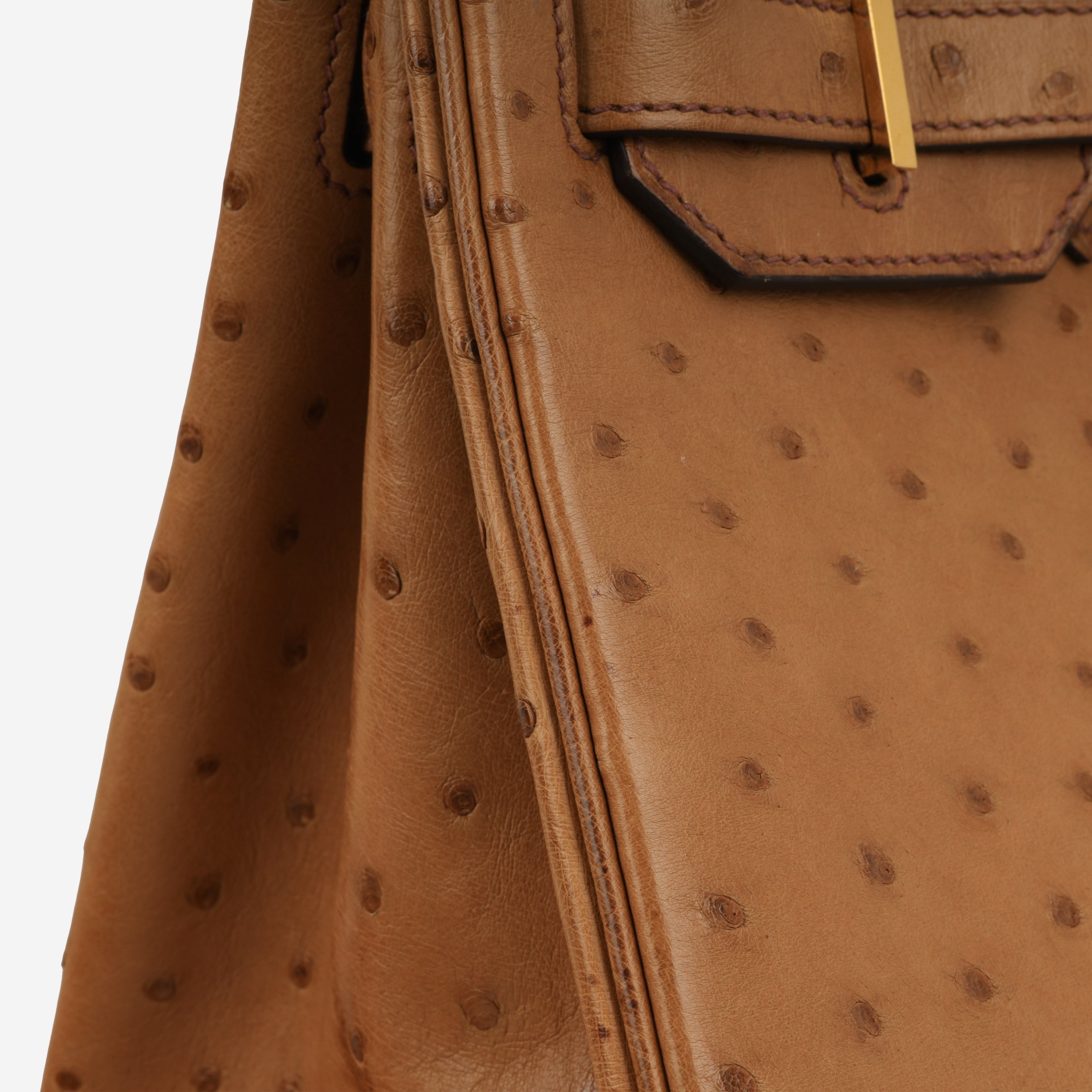 Hermès Birkin 30 - Cognac Ostich | Gold Hardware