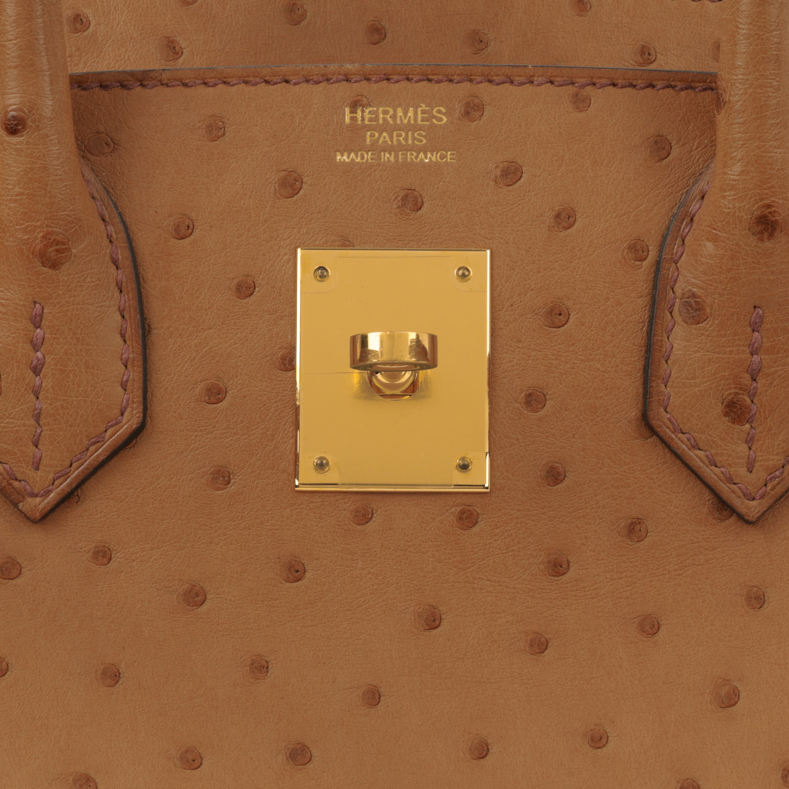 Hermès Birkin 30 - Cognac Ostich | Gold Hardware