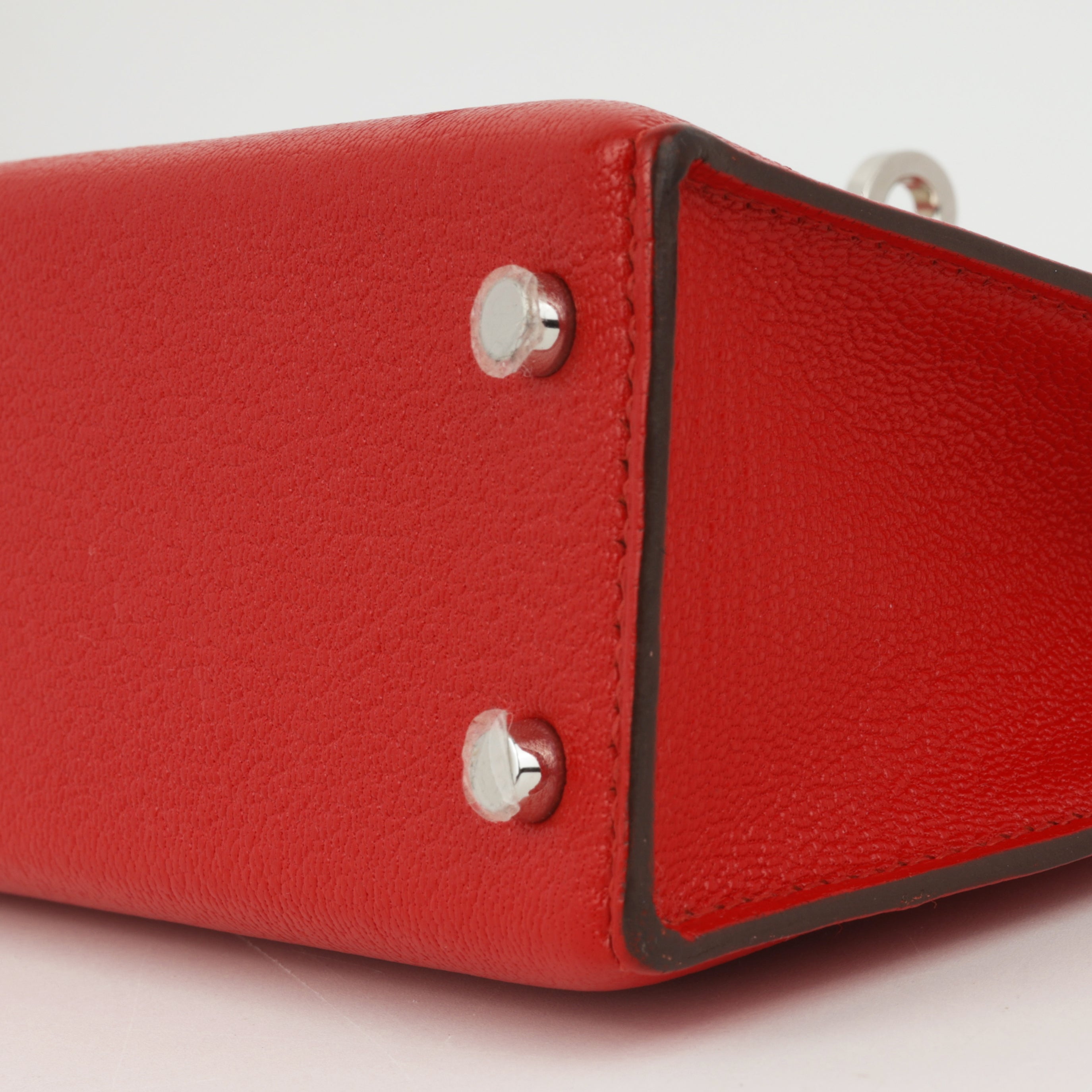 Hermès Mini Kelly 20 II - Rouge Casaque Chevre | Palladium Hardware