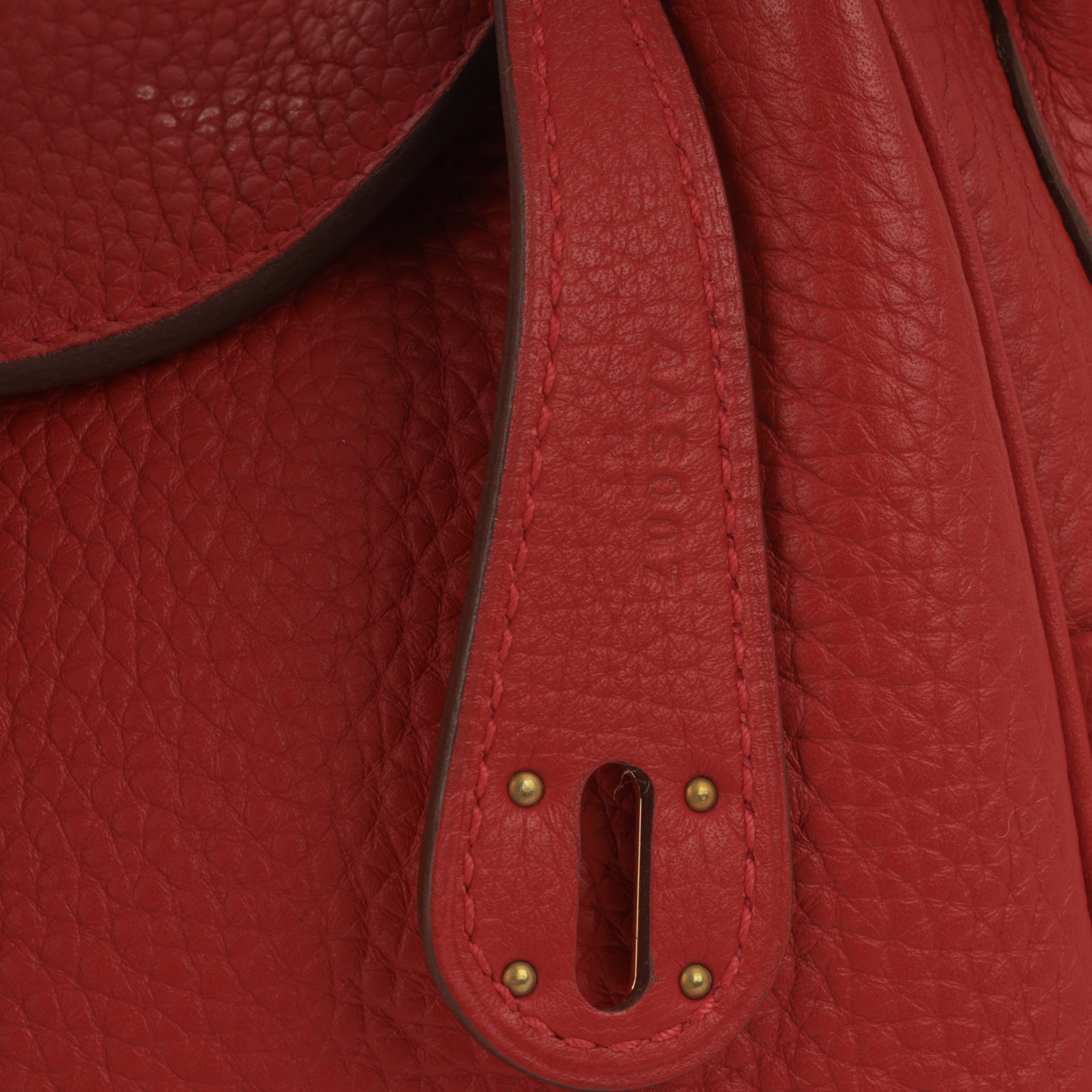 Hermès Lindy 26 - Rouge Garance Clemence | Gold Hardware