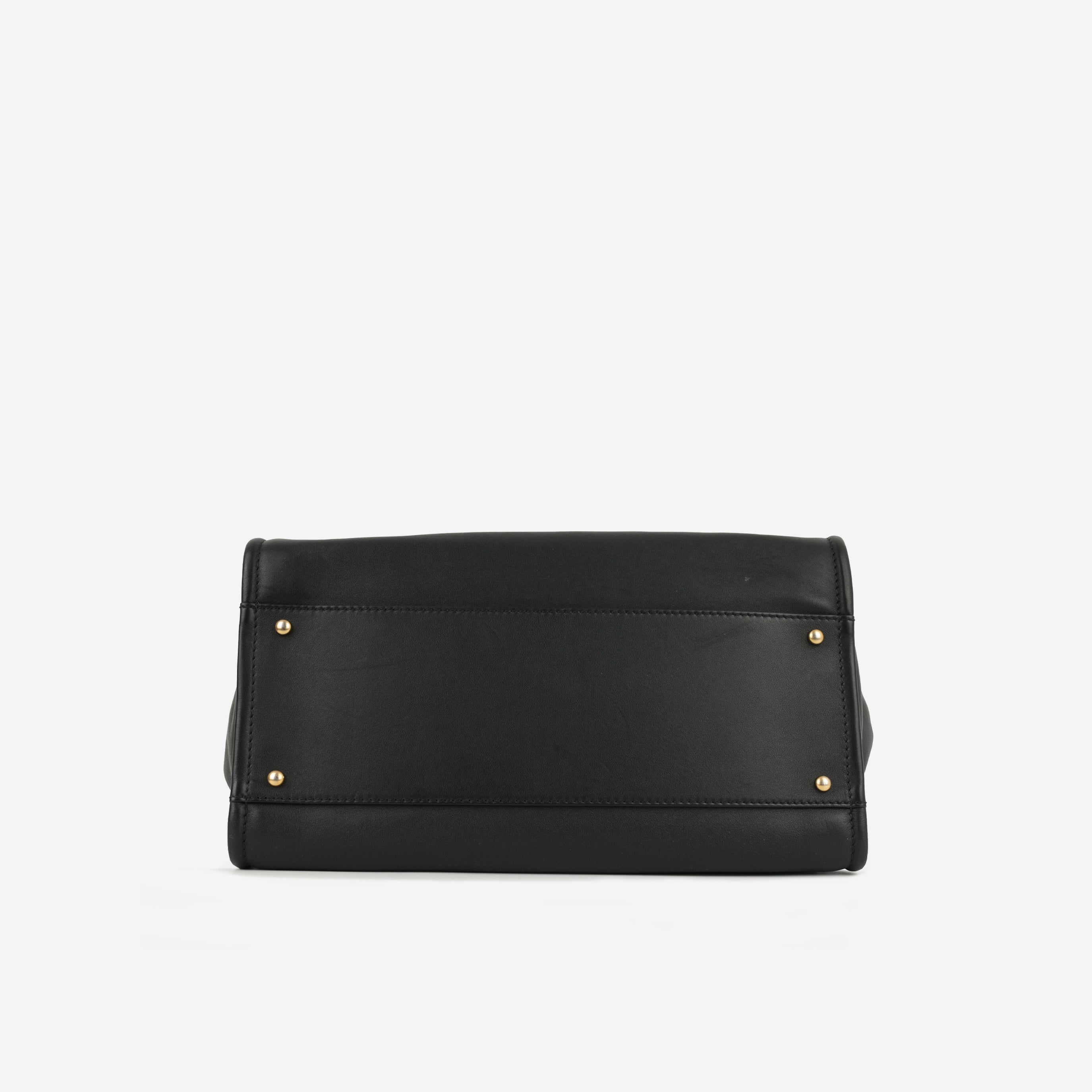 Chanel Large Deauville - Black Lambskin with Multicolor Logo | Antique Gold Hardware