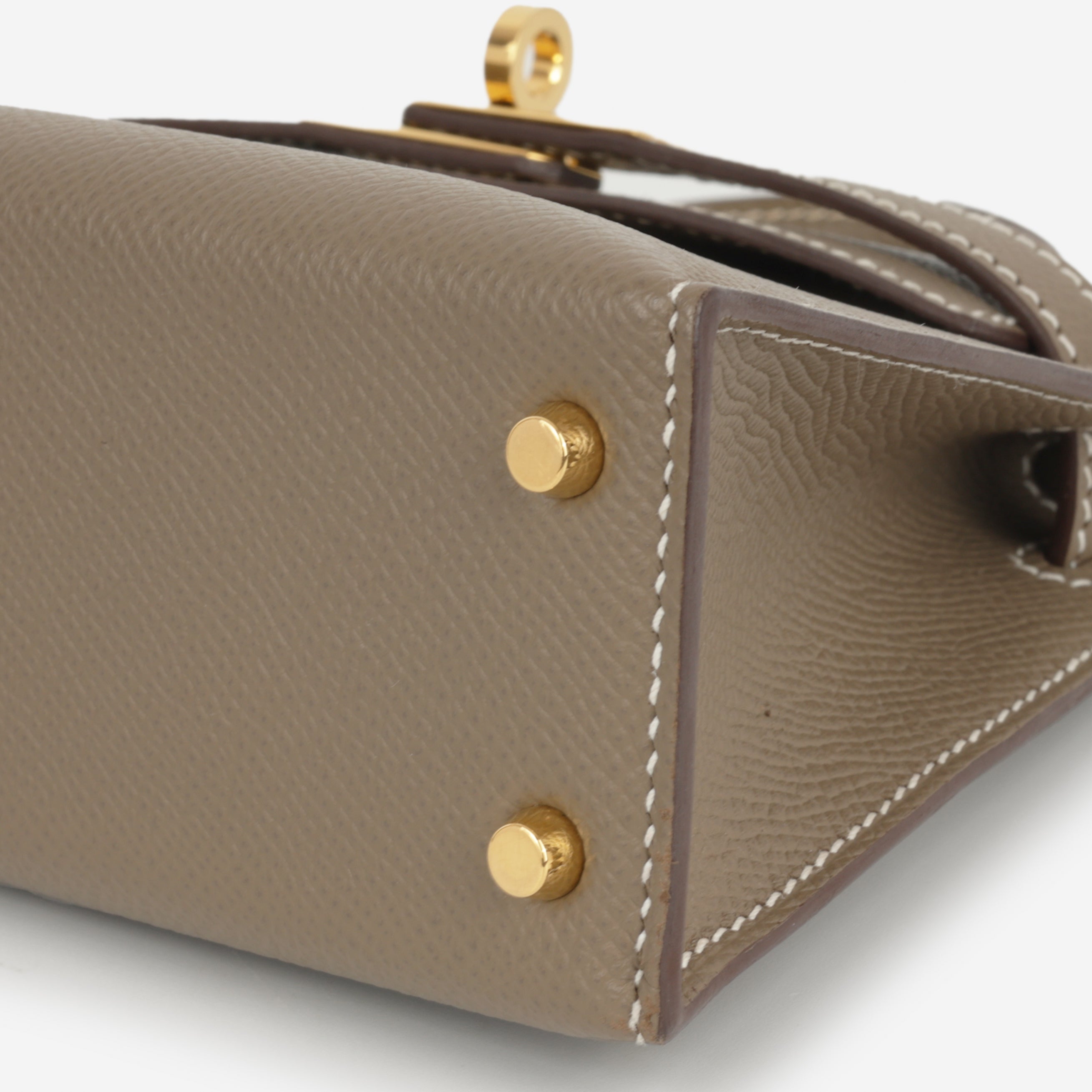Hermès Mini Kelly - Etoupe Epsom | Gold Hardware