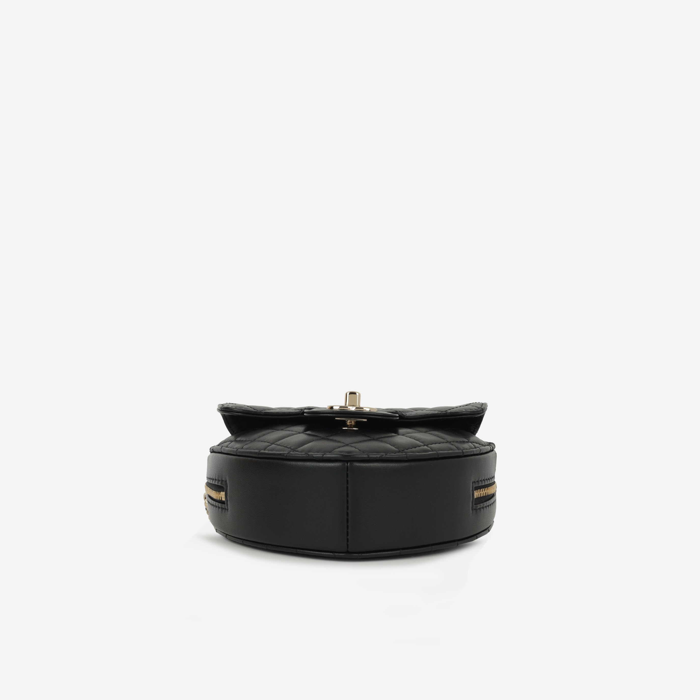 Chanel Large Heart Bag - Black Lambskin | Champane gold hardware