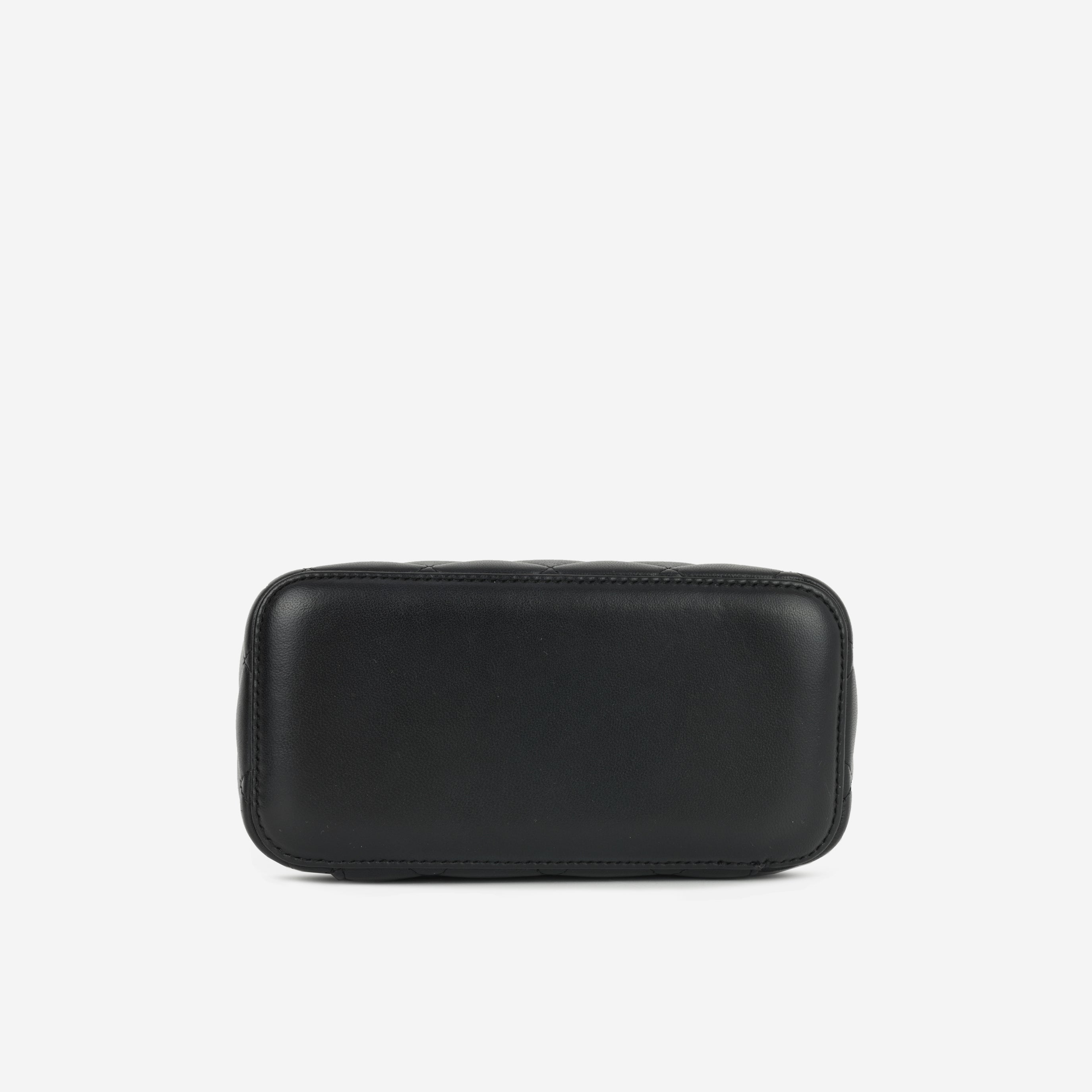Small Vanity on Chain Pearl Crush - Black Lambskin | Antique Gold Hardware