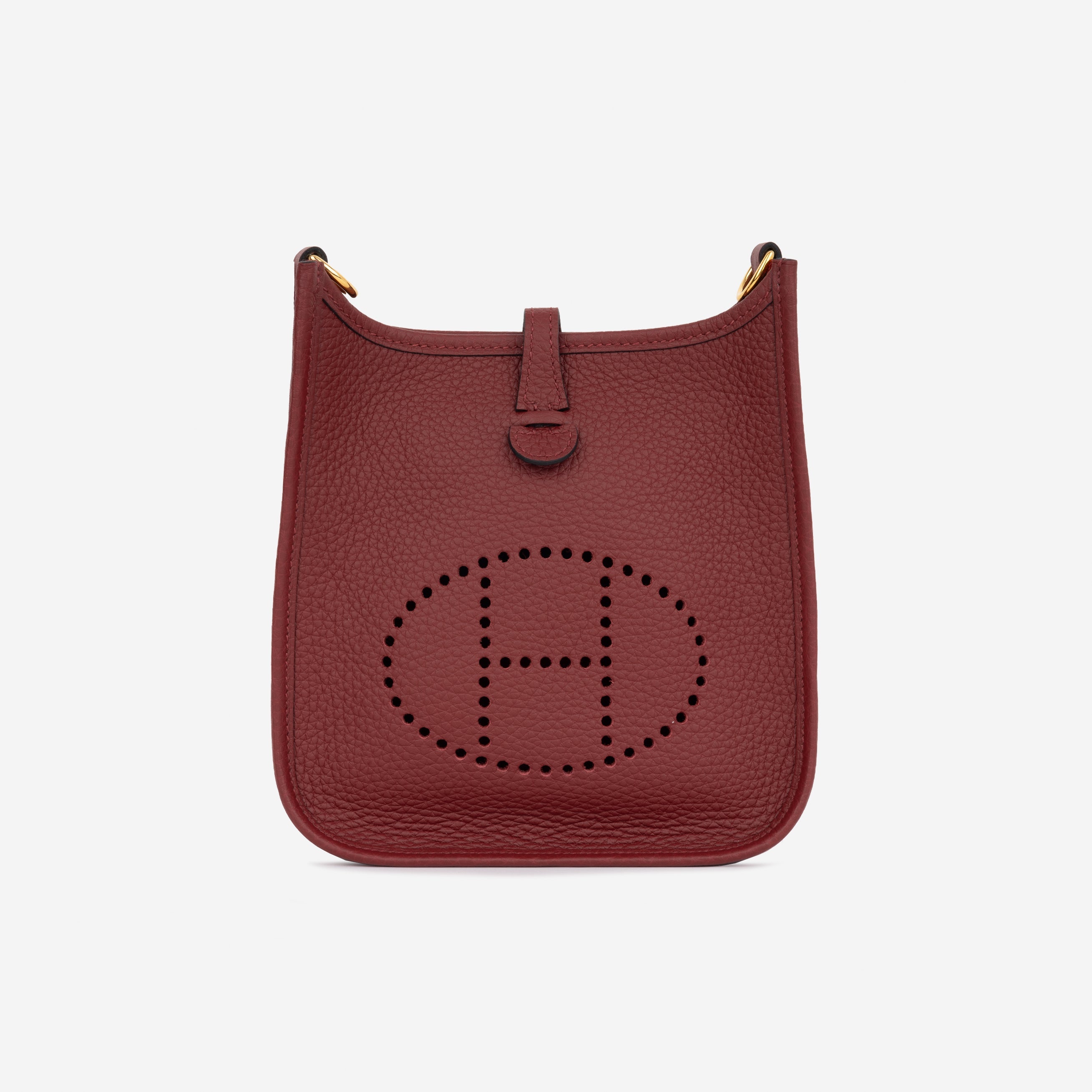 Hermès Evelyne TPM - Rouge H Clemence | Gold Hardware