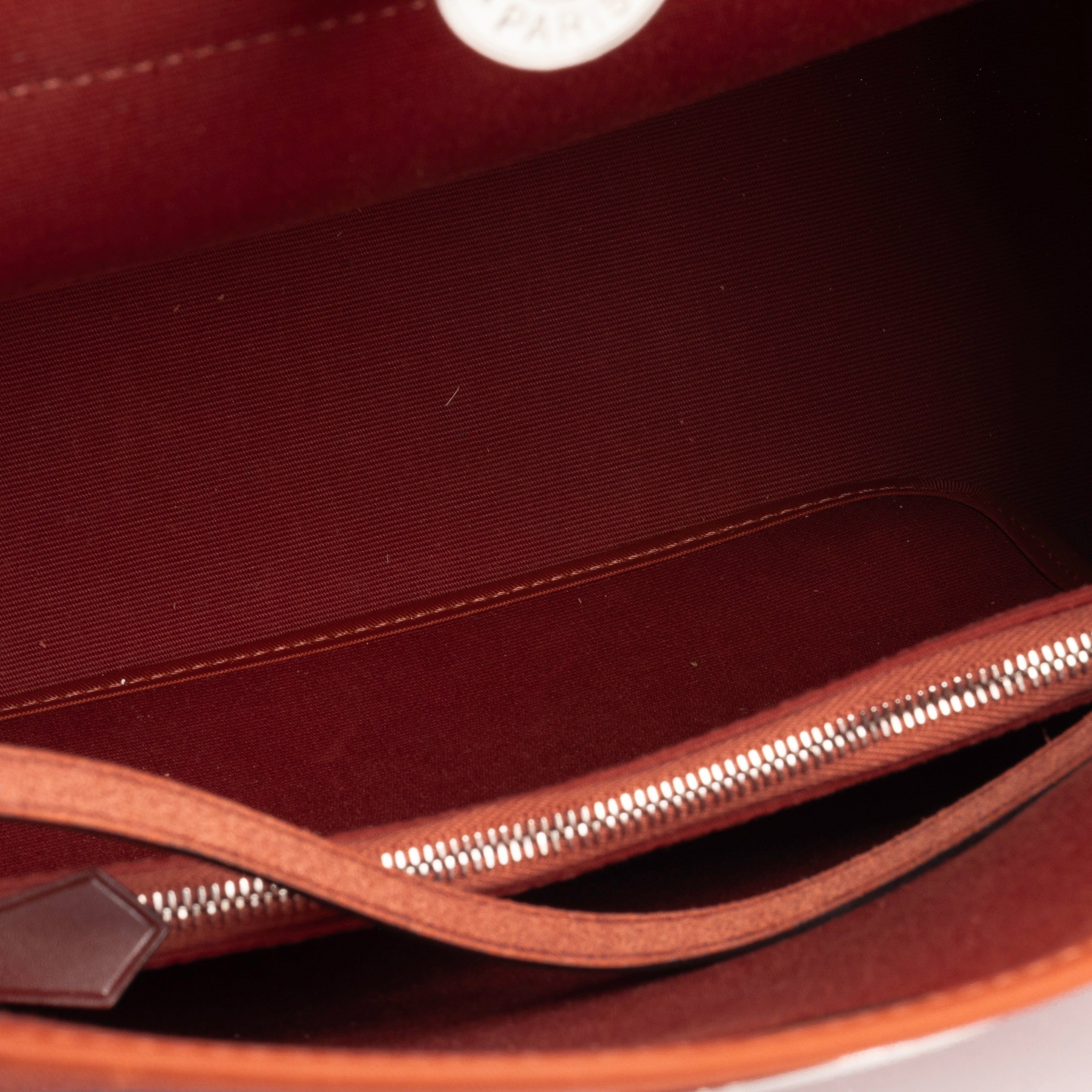 Hermès Herbag 31 - Rouge H Canvas / Hunter | Palladium Hardware