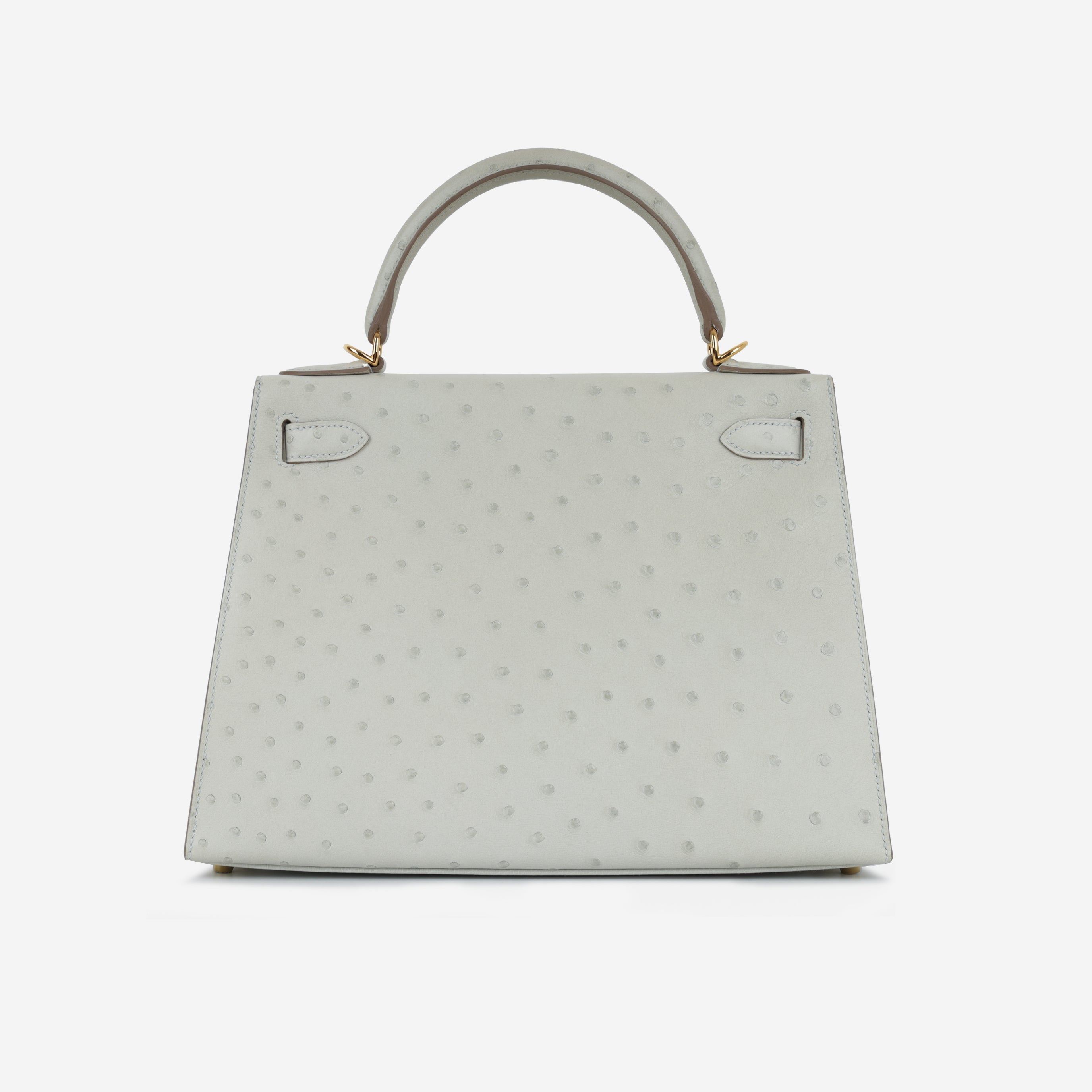Hermès Kelly 28 - Gris Perle Ostrich | Gold Hardware