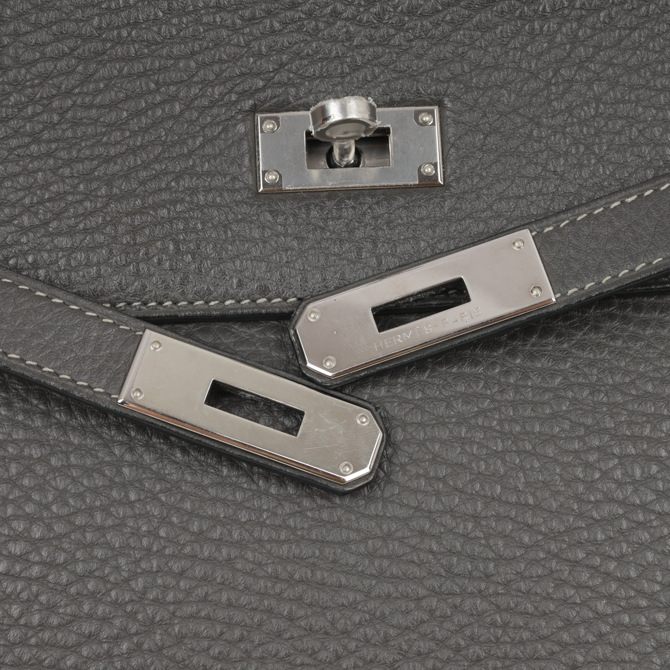 Hermès Kelly 35 - Graphite Clemence | Palladium Hardware