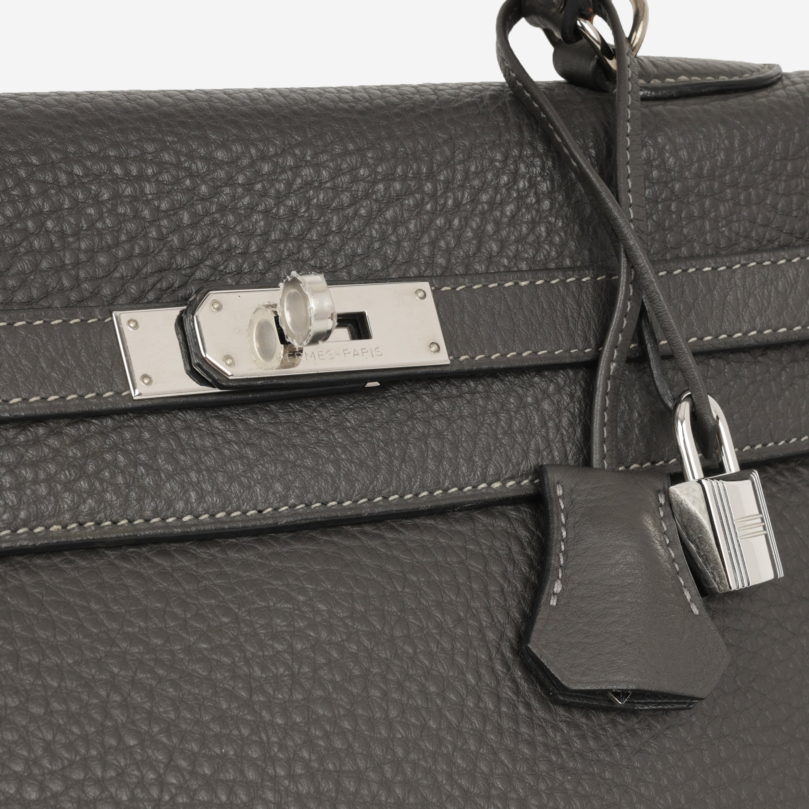Hermès Kelly 35 - Graphite Clemence | Palladium Hardware