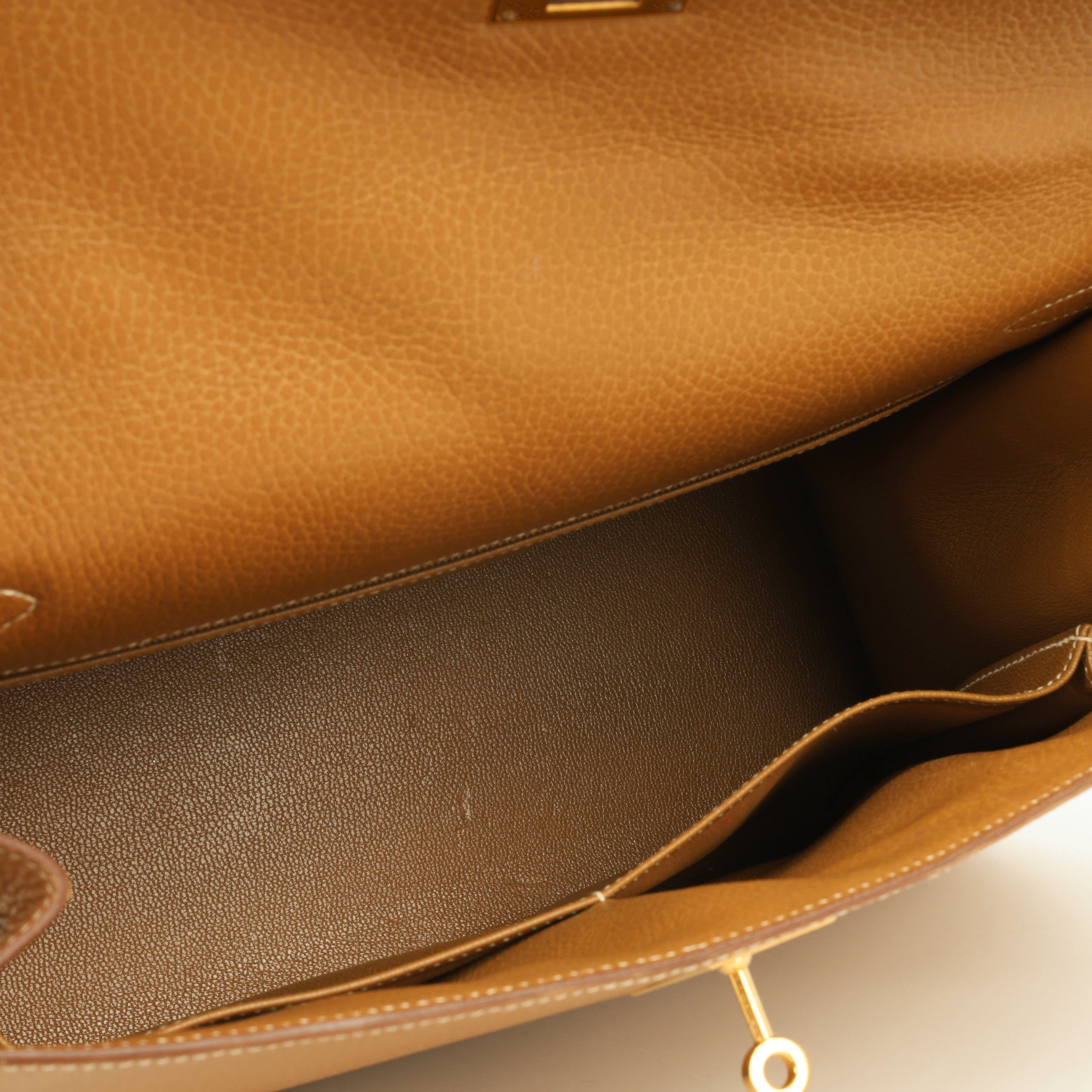 Hermès Kelly 35 - Natural Sable Ardennes | Gold Hardware