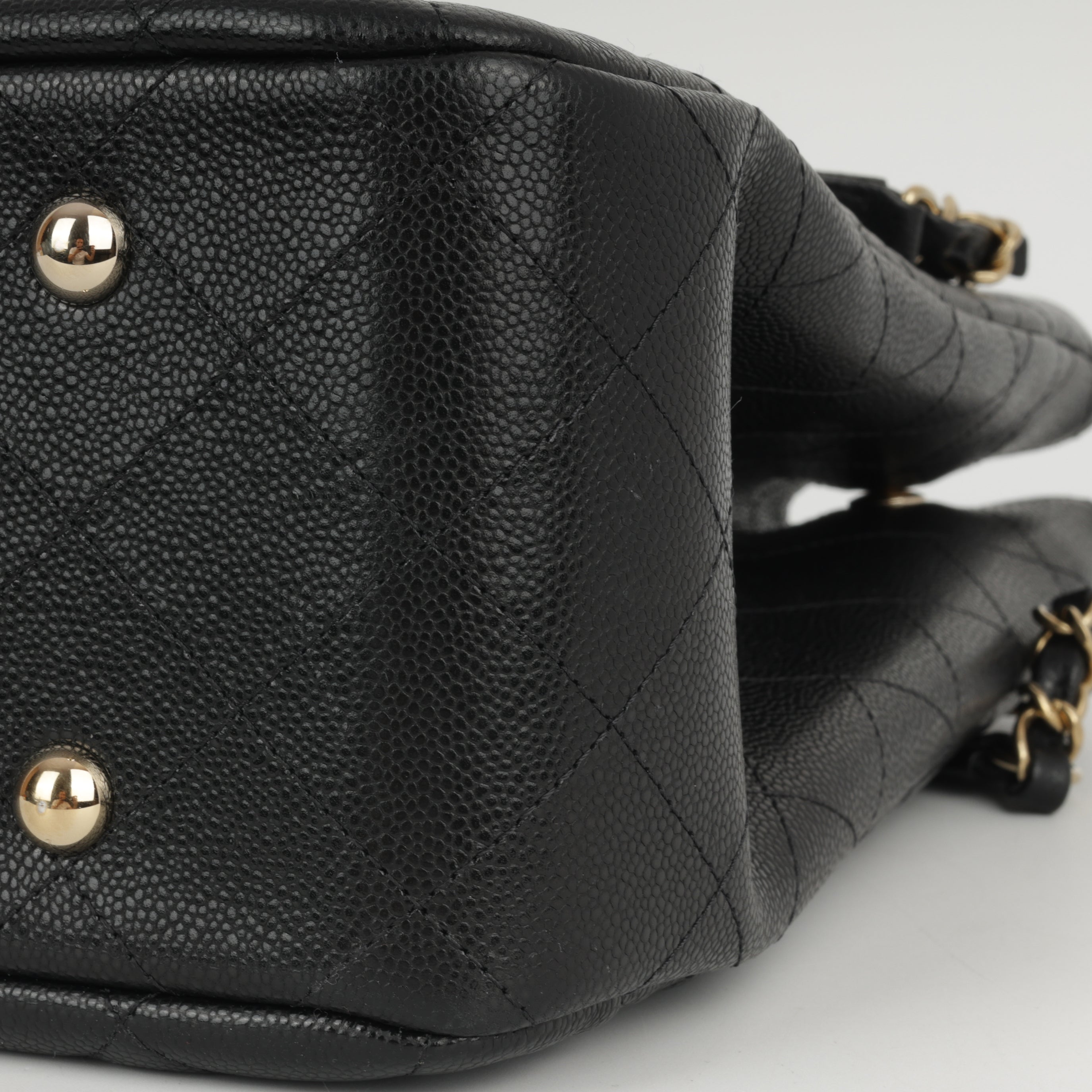 Chanel Timeless CC Shopping Tote - Black Caviar | Champagne Gold Hardware