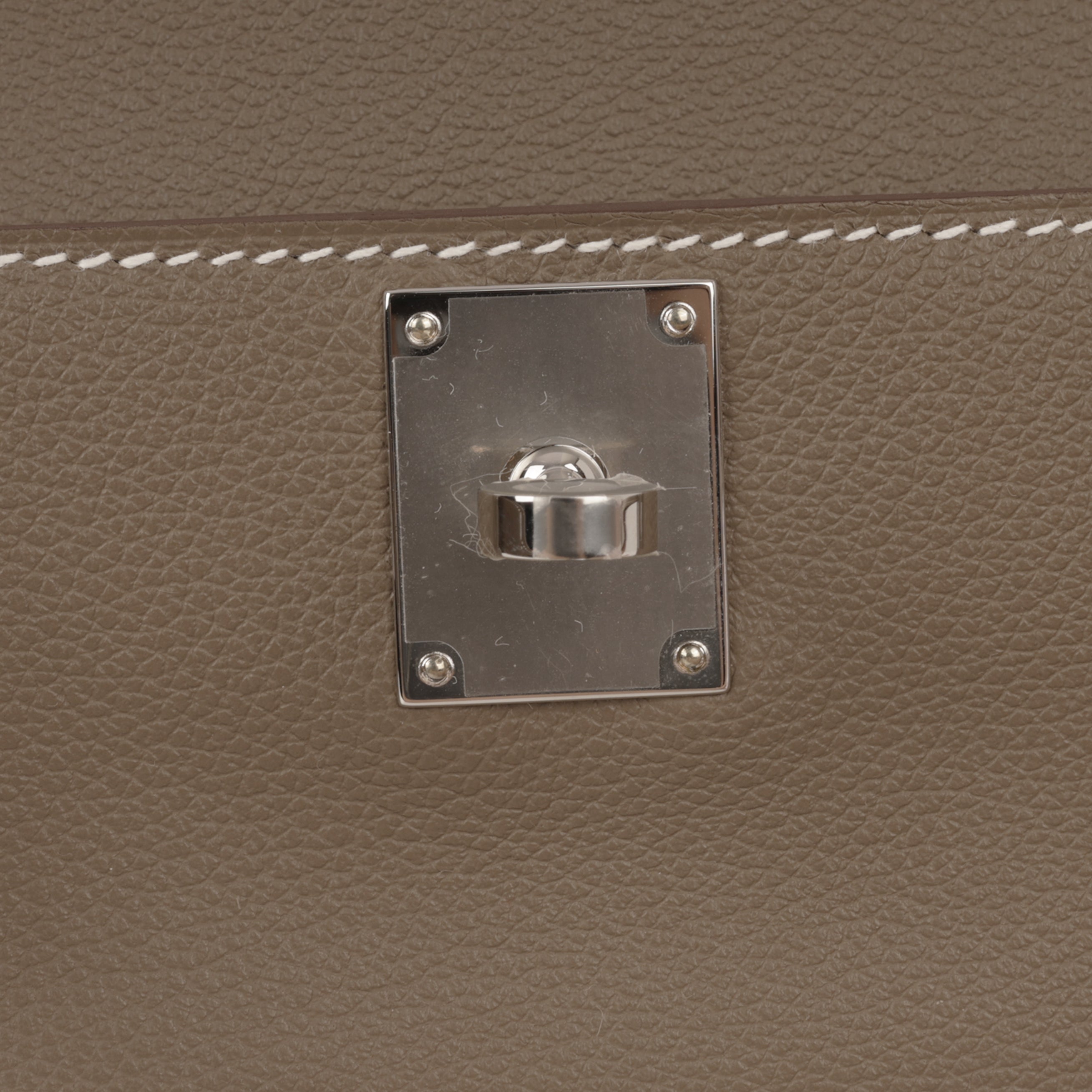 Hermès - Mini Jypsiere - Etoupe Evercolor | Palladium Hardware