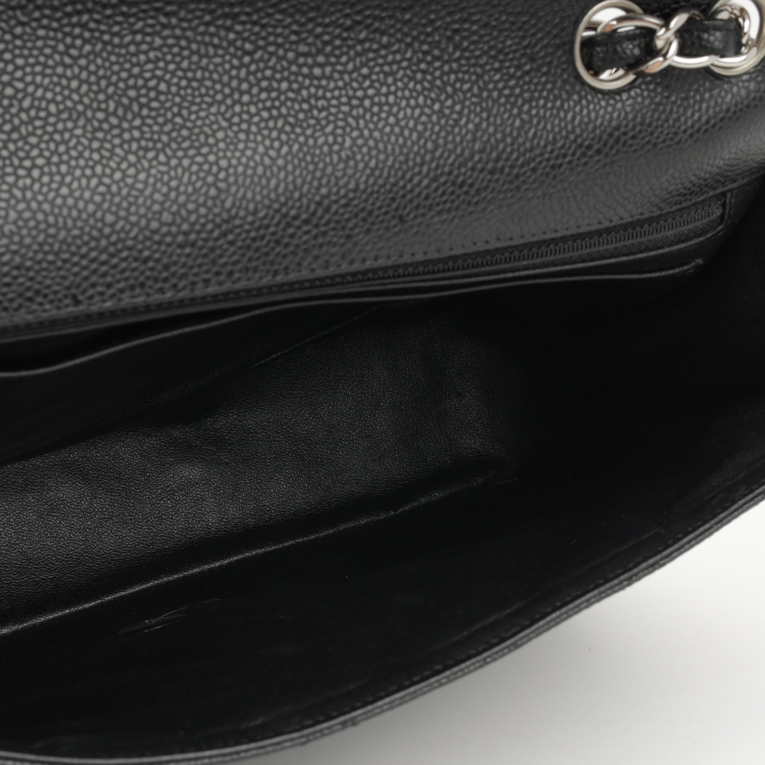 Chanel Classic Single Flap Jumbo - Black Caviar | Silver Hardware