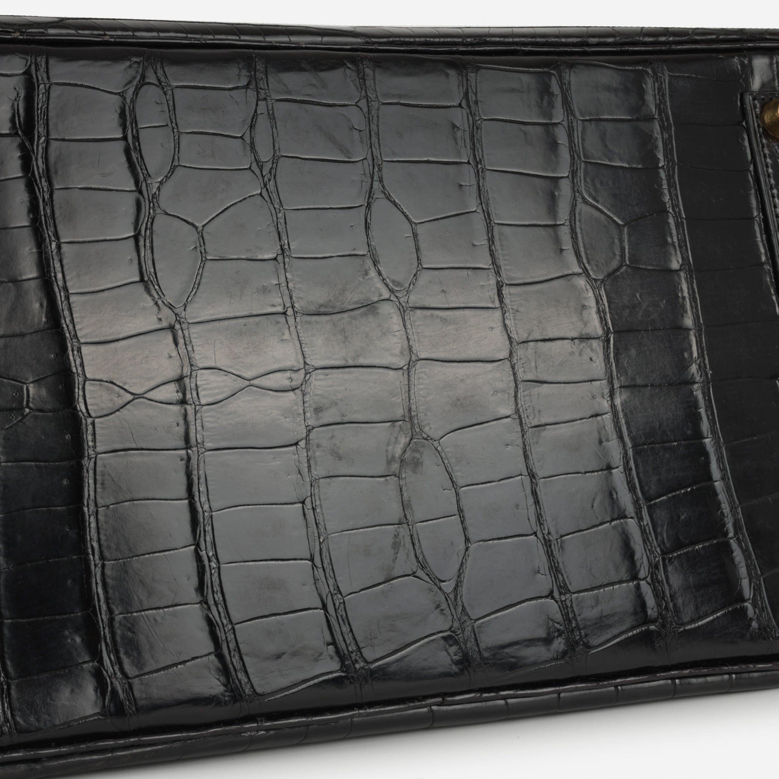 Hermès Birkin 35 - Noir Matte Crocodile Porosus | Gold Hardware