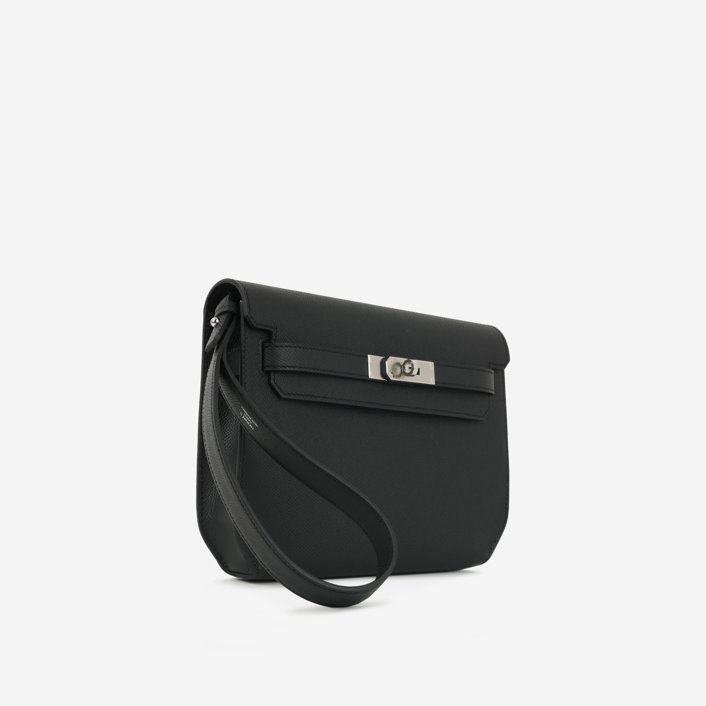 HSS Kelly Dépêches 25 - Noir / Bleu Saphir Epsom | Palladium Hardware