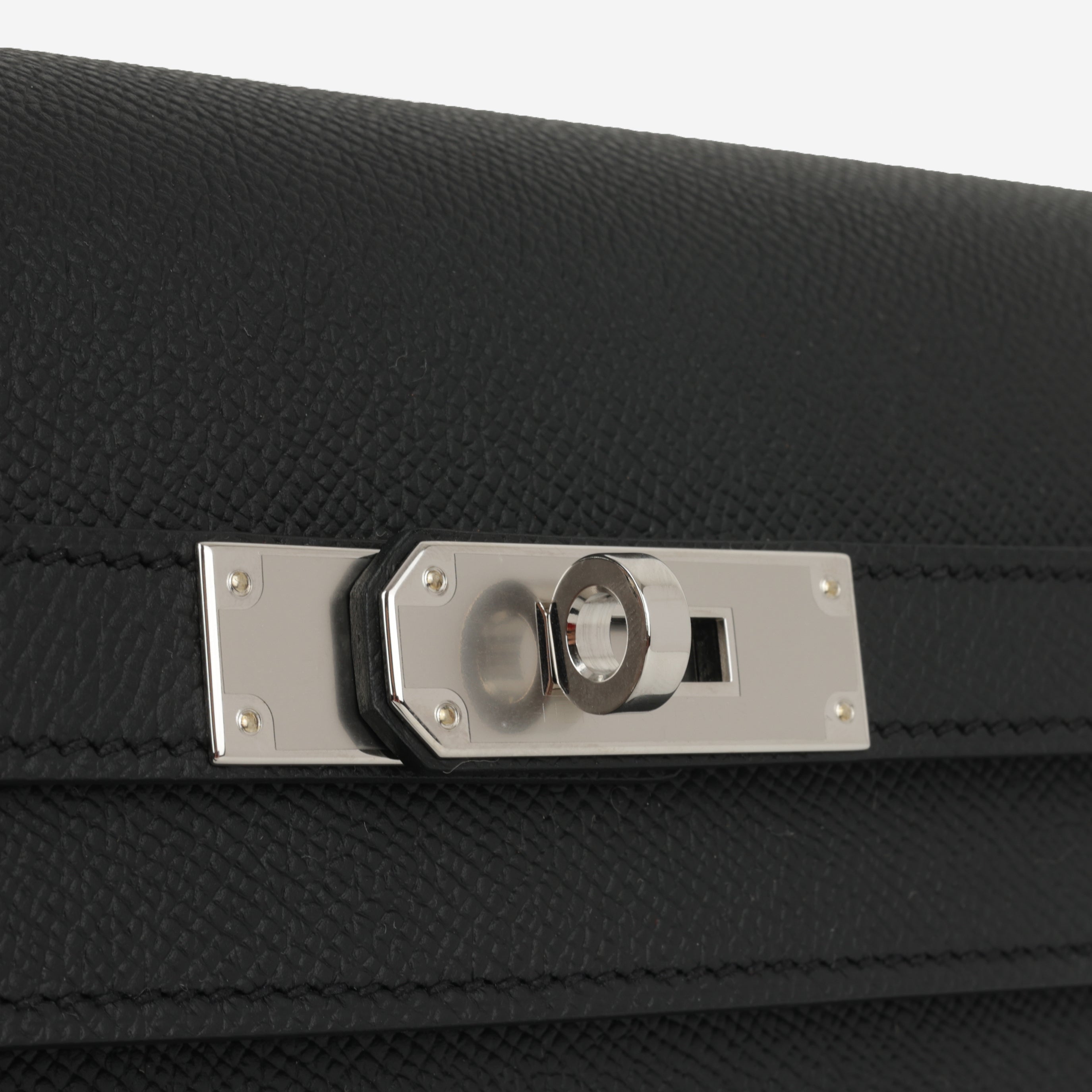 HSS Kelly Dépêches 25 - Noir / Bleu Saphir Epsom | Palladium Hardware