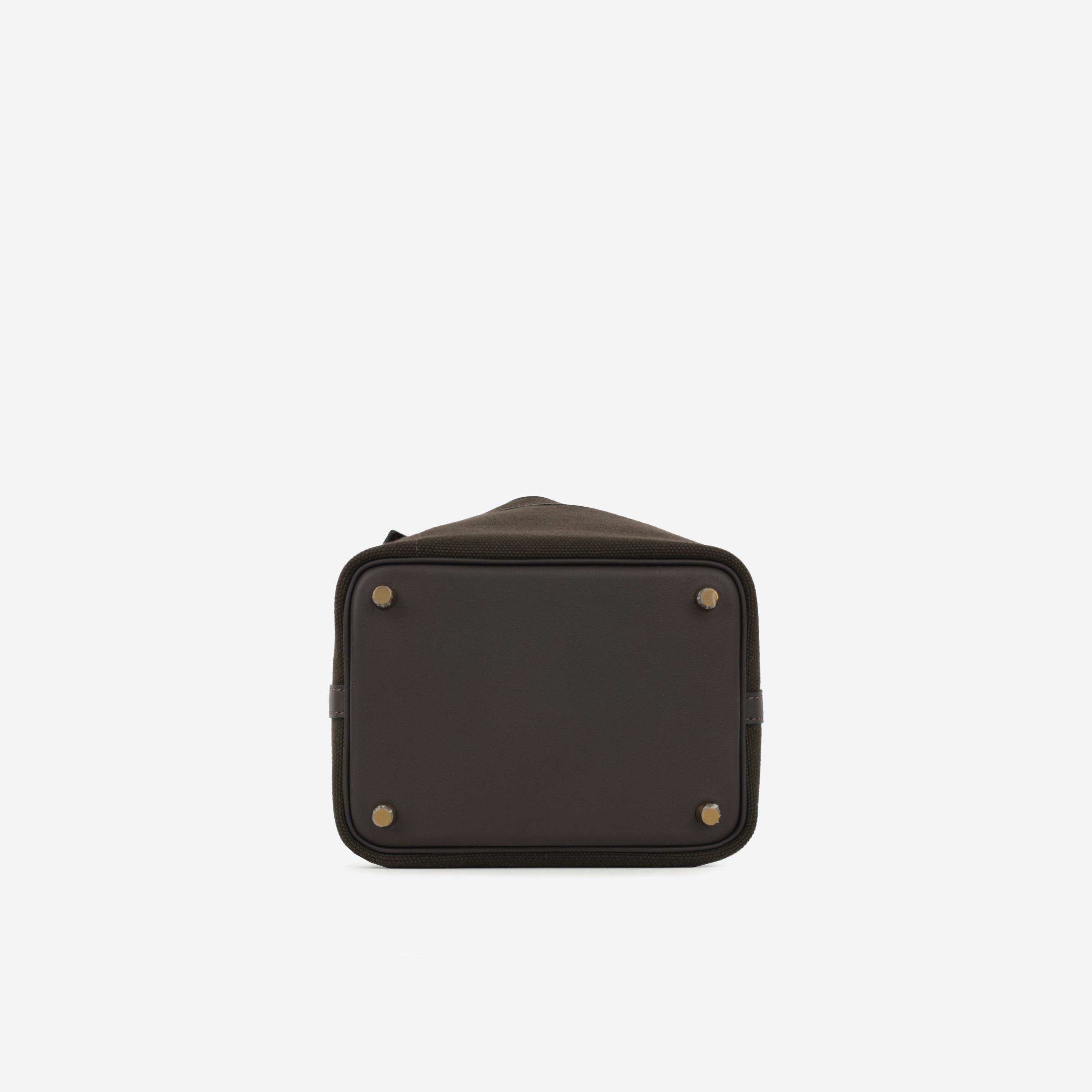 Hermès Picotin 18 Cargo - Dark Bronze Canvas / Ebene Swift | Gold Hardware