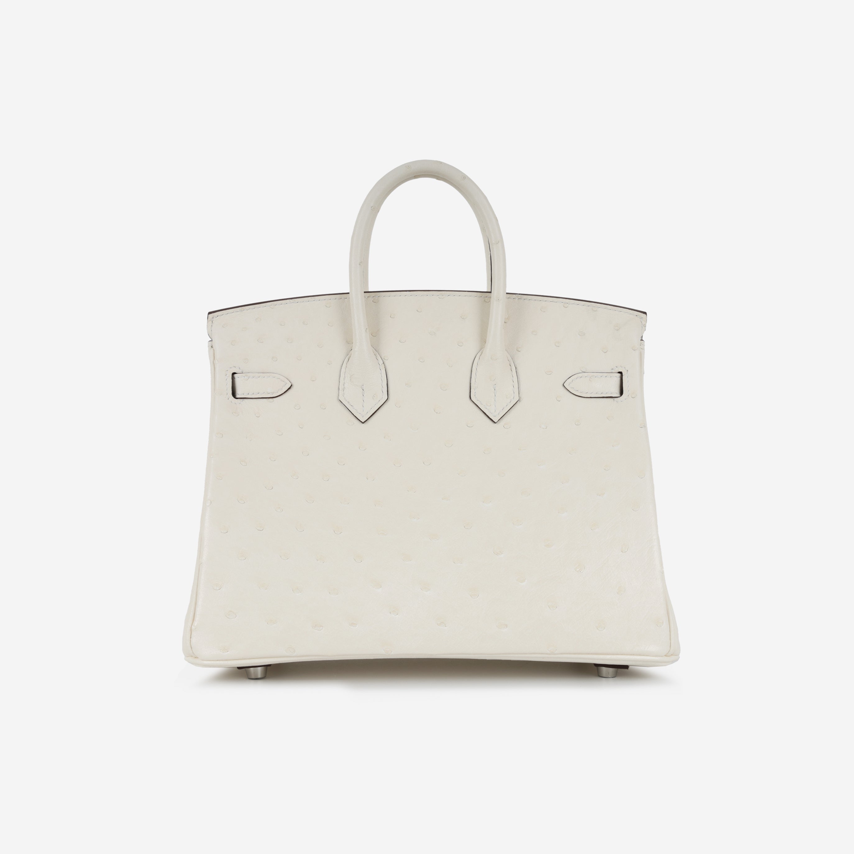 Hermès Birkin 25 - Nata Ostrich | Palladium Hardware