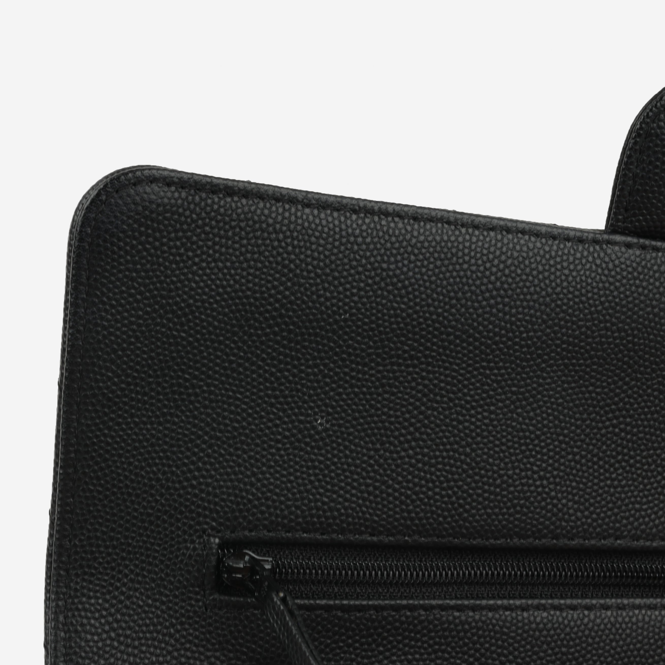 Chanel Medium Classic Flap - Black Chevron | Silver Hardware