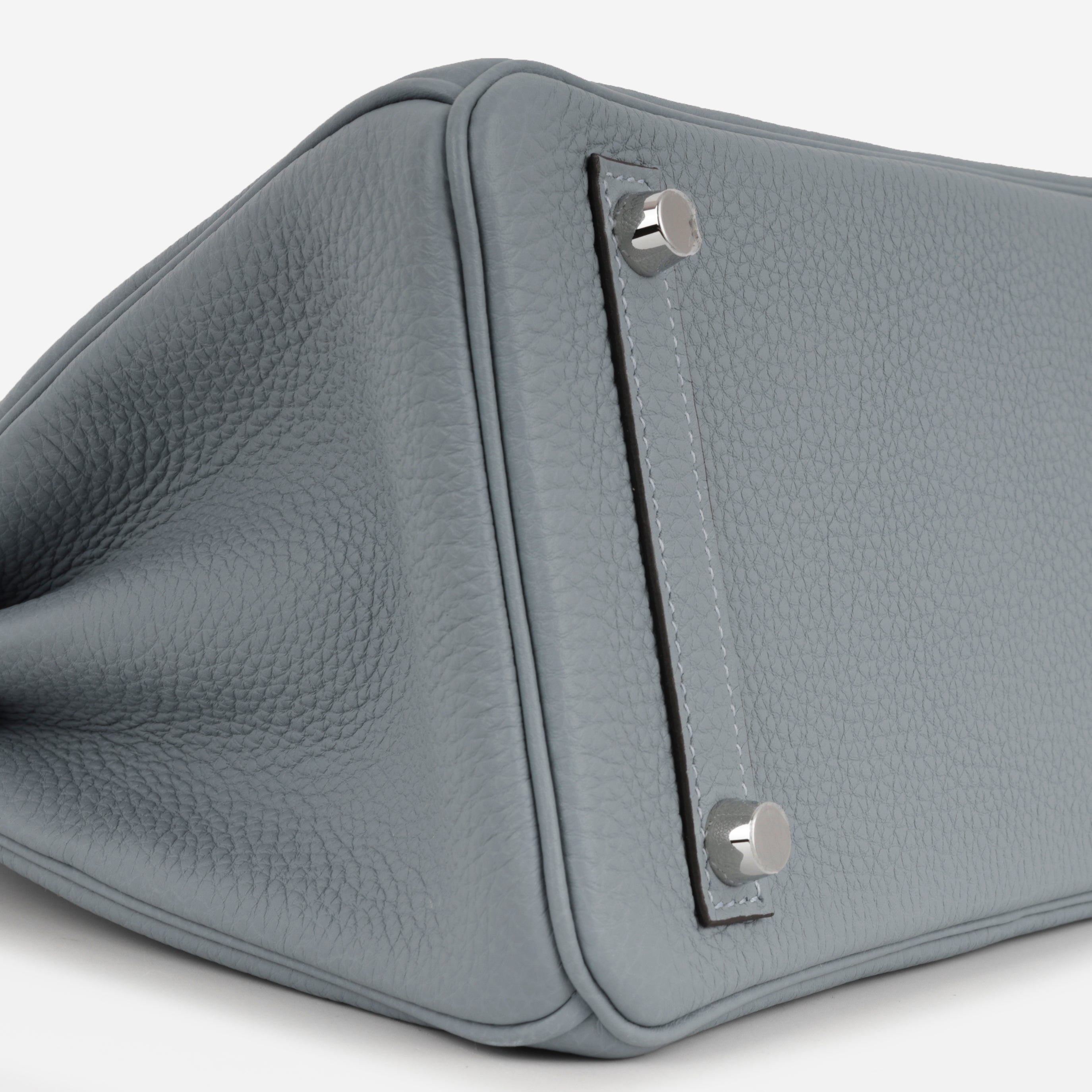 Hermès Verso Birkin 25 - Bleu Lin / Beige De Weimar Togo | Palladium Hardware