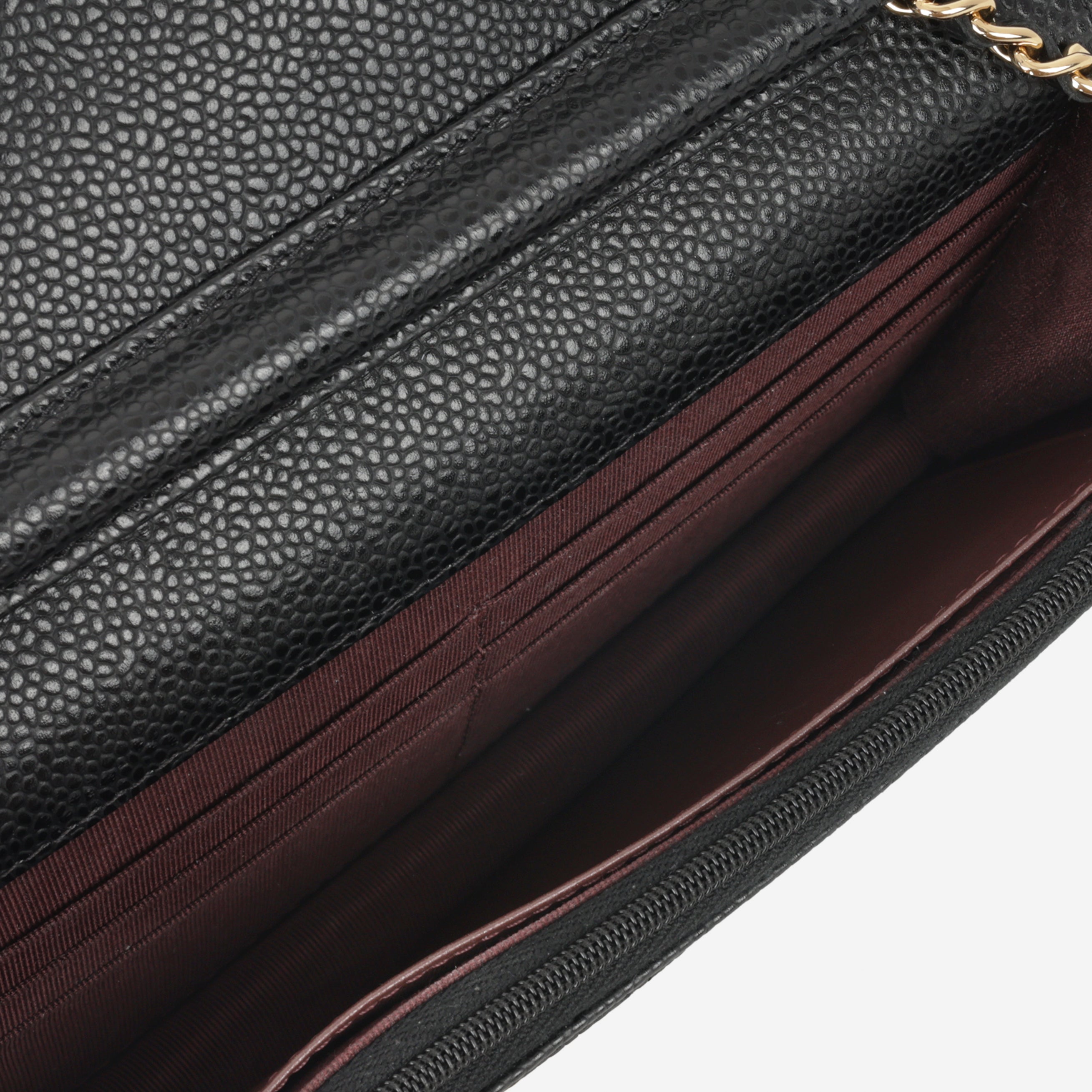 Chanel Classic Wallet on Chain - Black Caviar | Gold Hardware