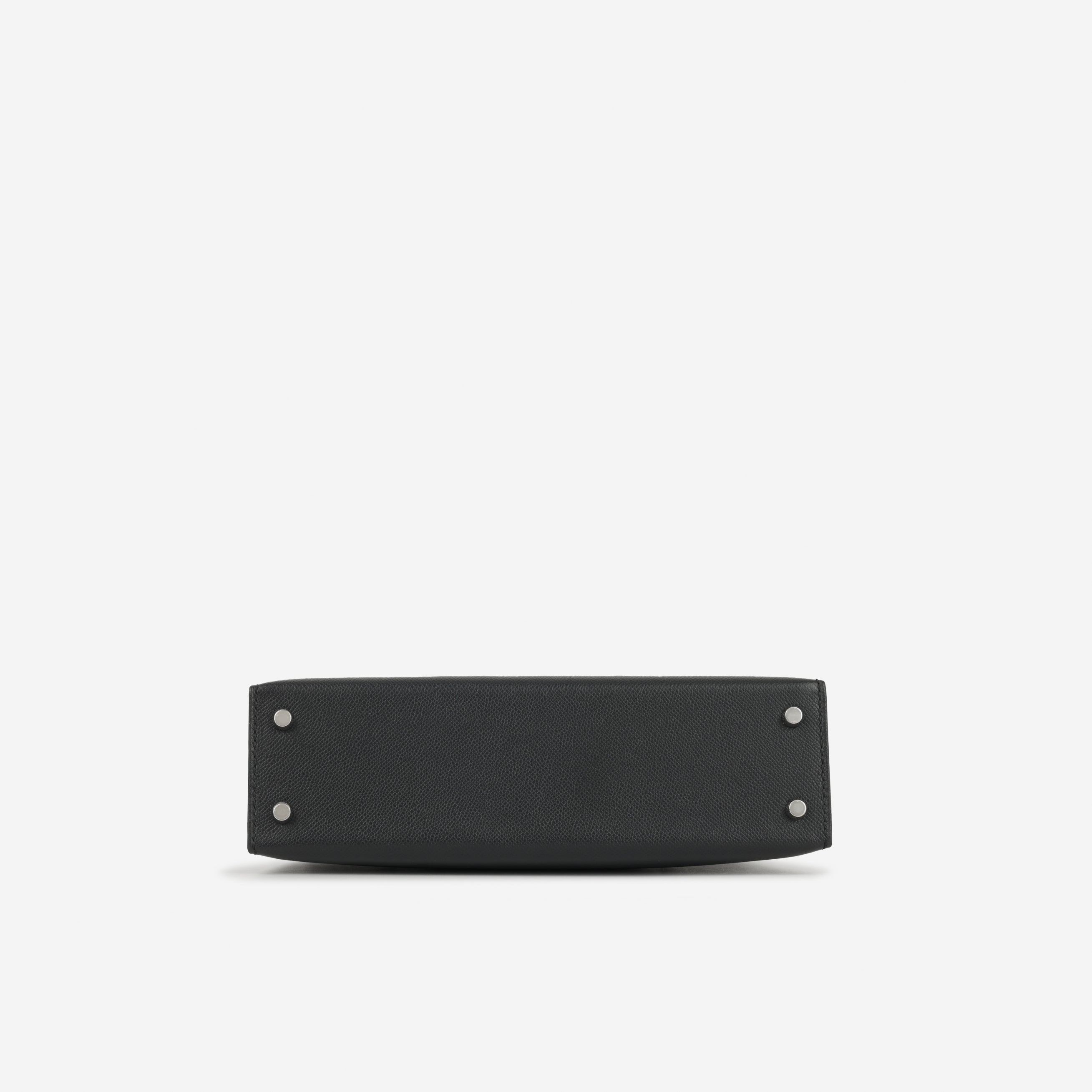 Hermès Mini Kelly Touch - Noir Madame / Gris Ciment Alligator Mississippiensis | Palladium Hardware