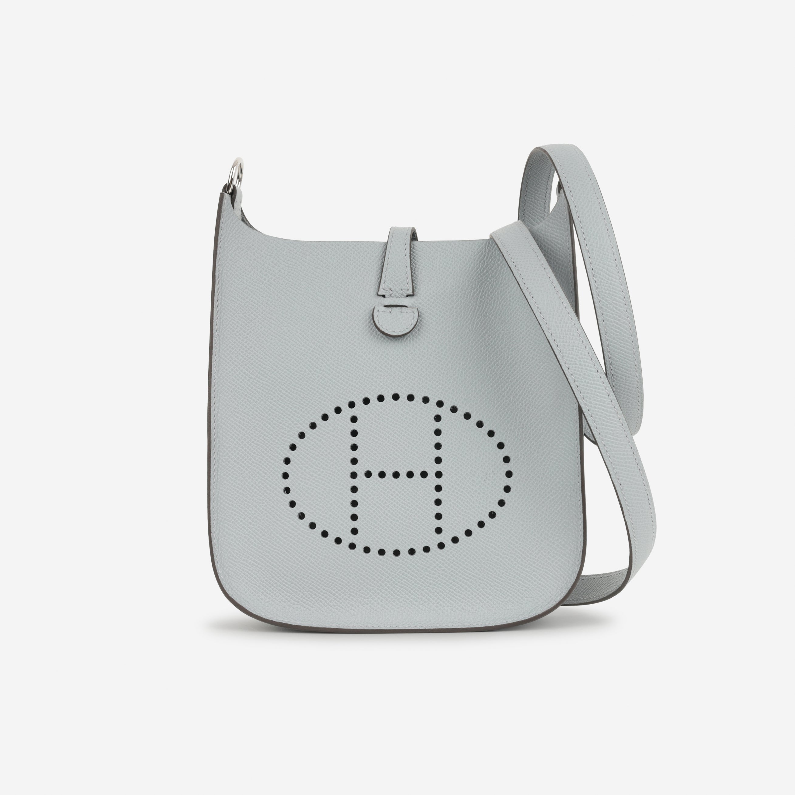 Hermès Mini Evelyne Sellier - Gris Pantin Epsom | Palladium Hardware