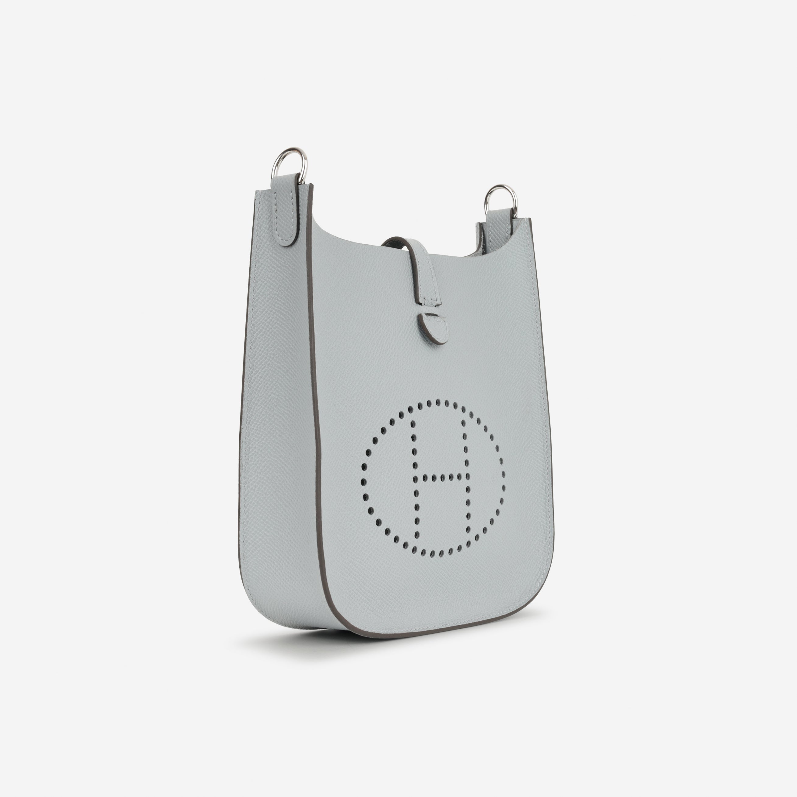 Hermès Mini Evelyne Sellier - Gris Pantin Epsom | Palladium Hardware