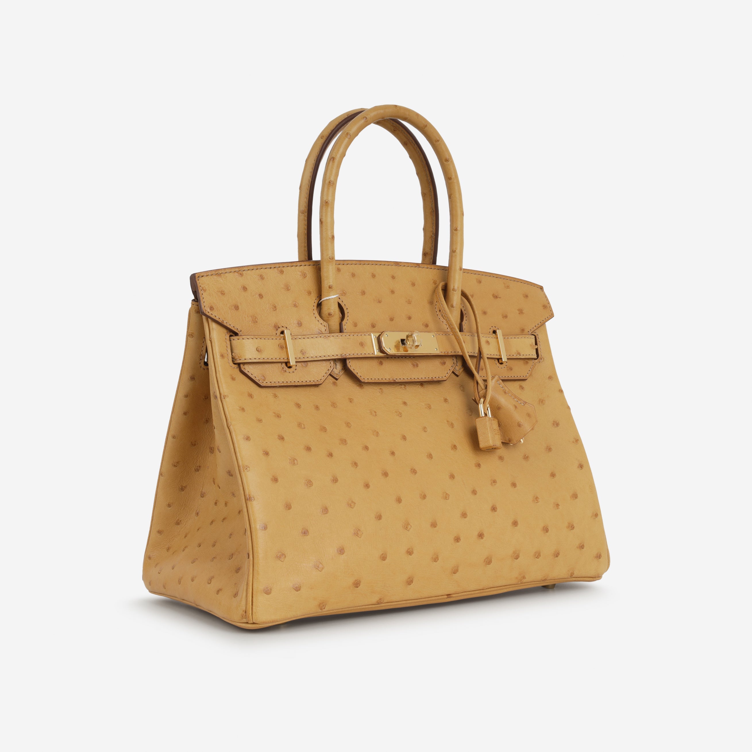 Hermès Birkin 30 - Saffron Ostrich | Gold Hardware
