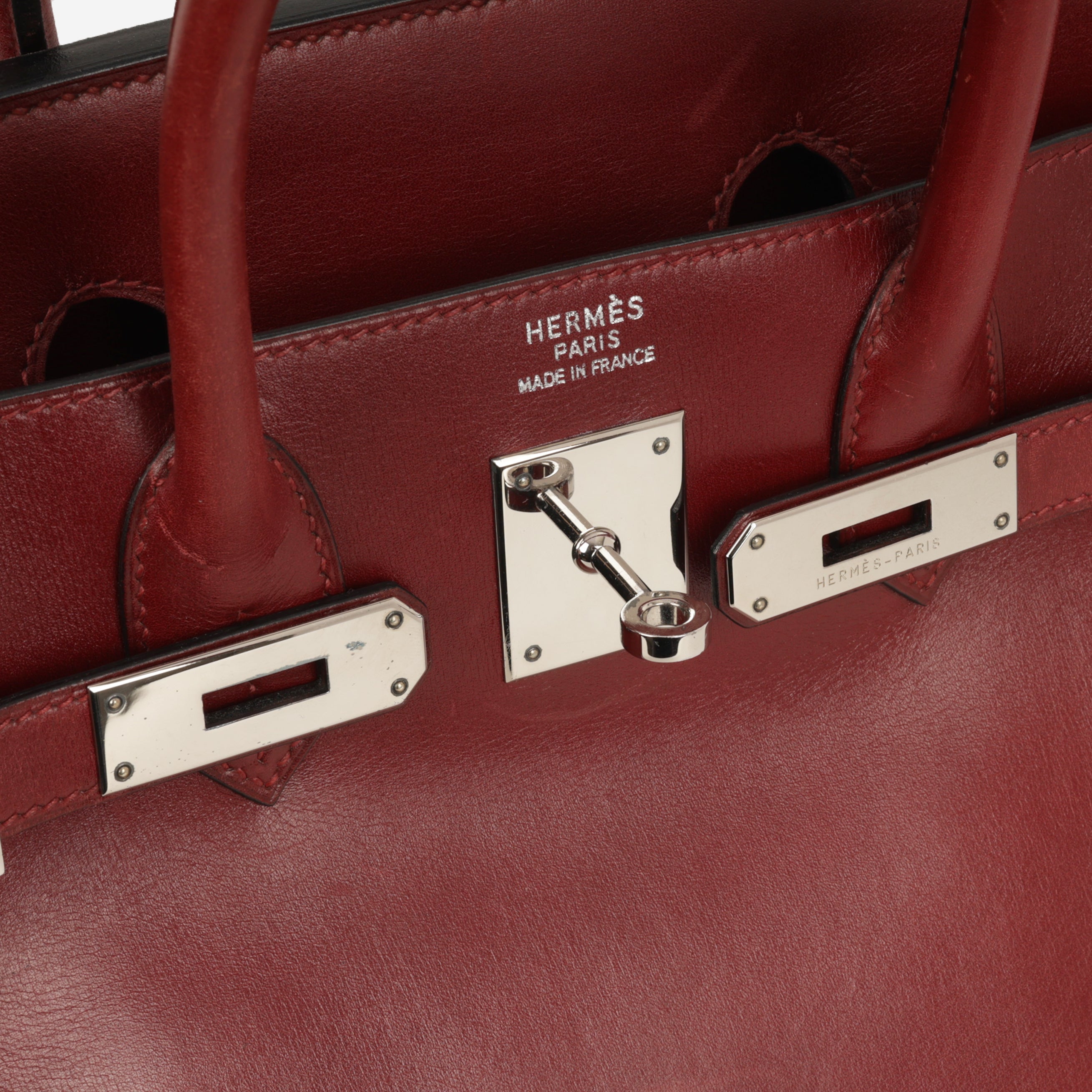 Hermès Vintage Birkin Hac 32 - Rouge H Box Calf | Palladium Hardware