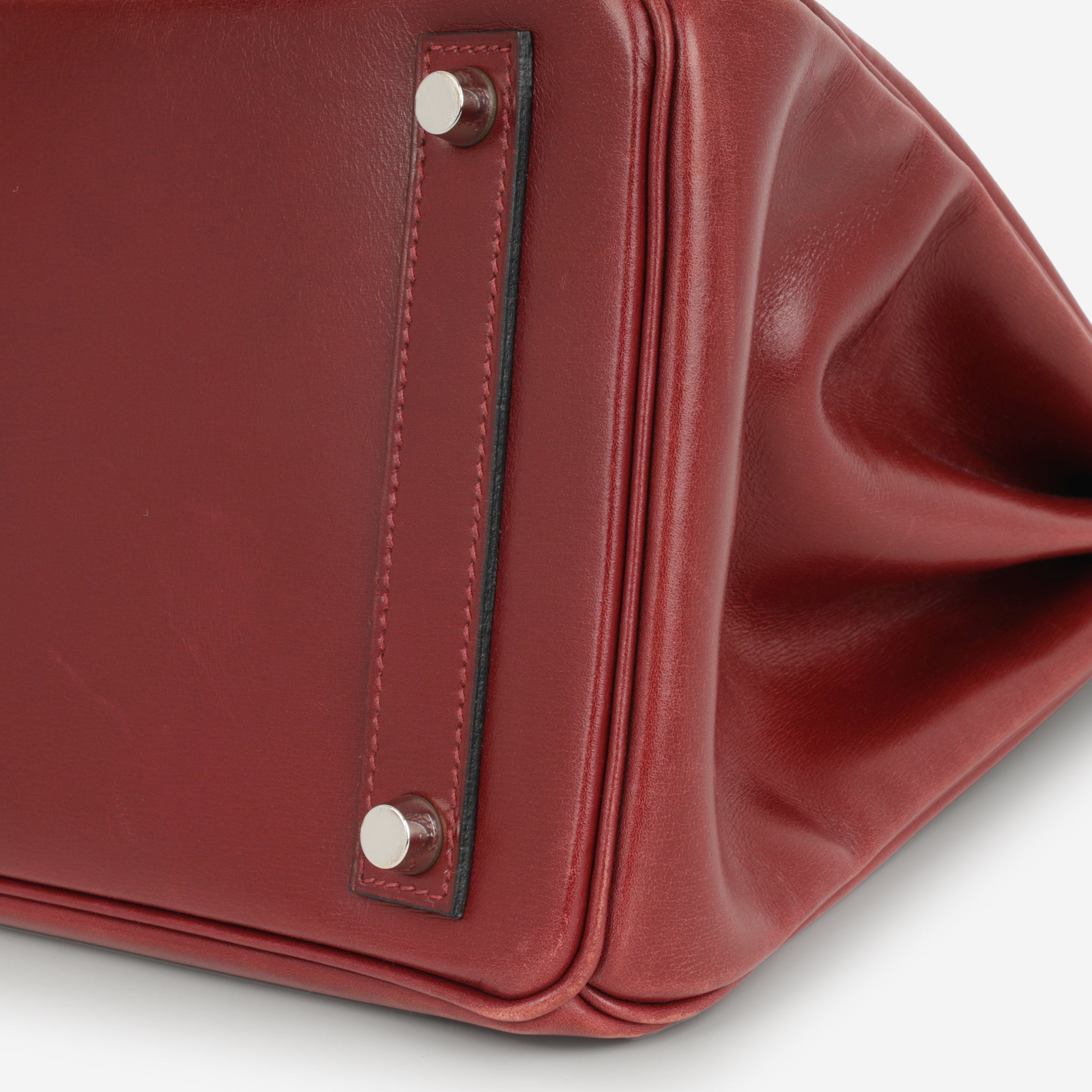Hermès Vintage Birkin Hac 32 - Rouge H Box Calf | Palladium Hardware