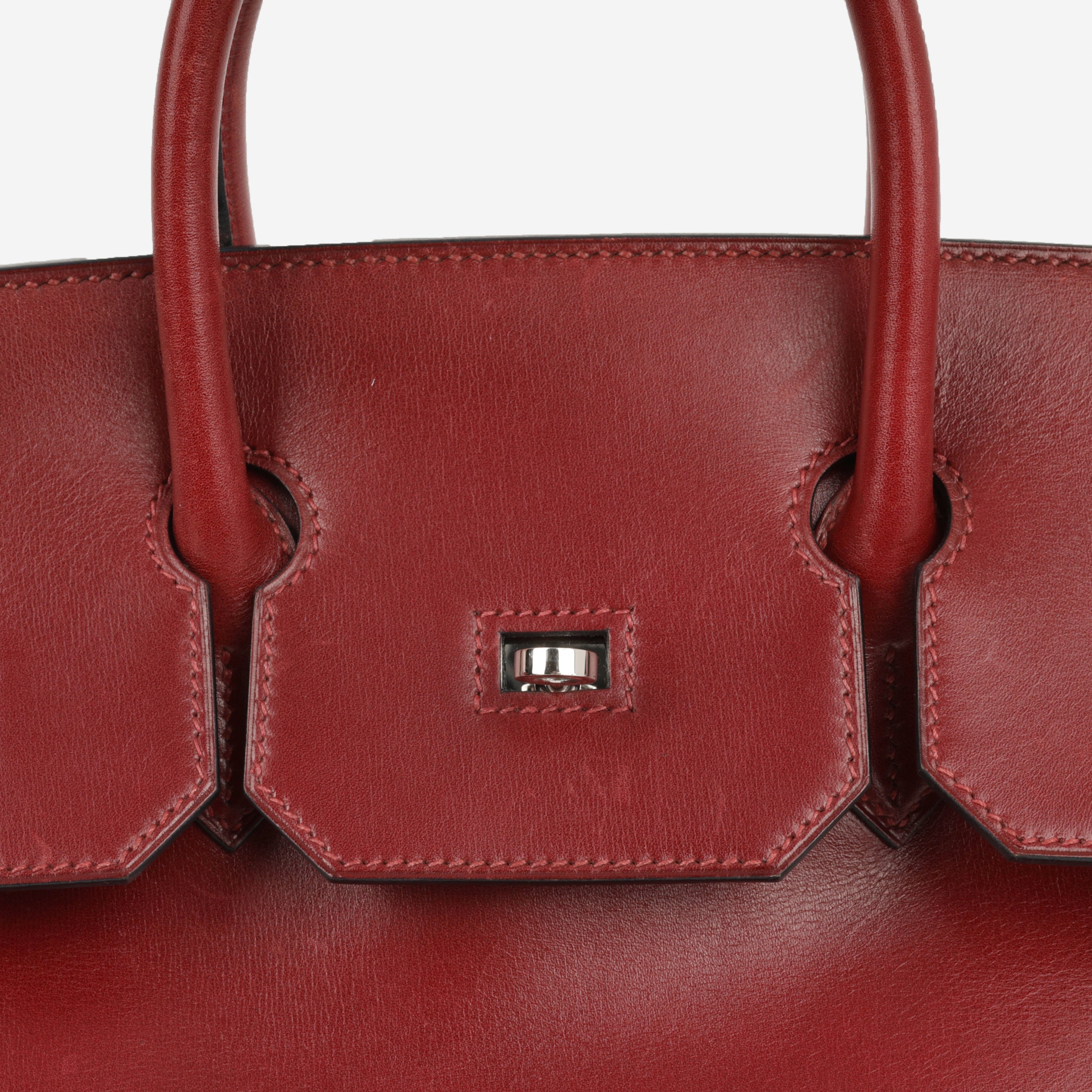 Hermès Vintage Birkin Hac 32 - Rouge H Box Calf | Palladium Hardware