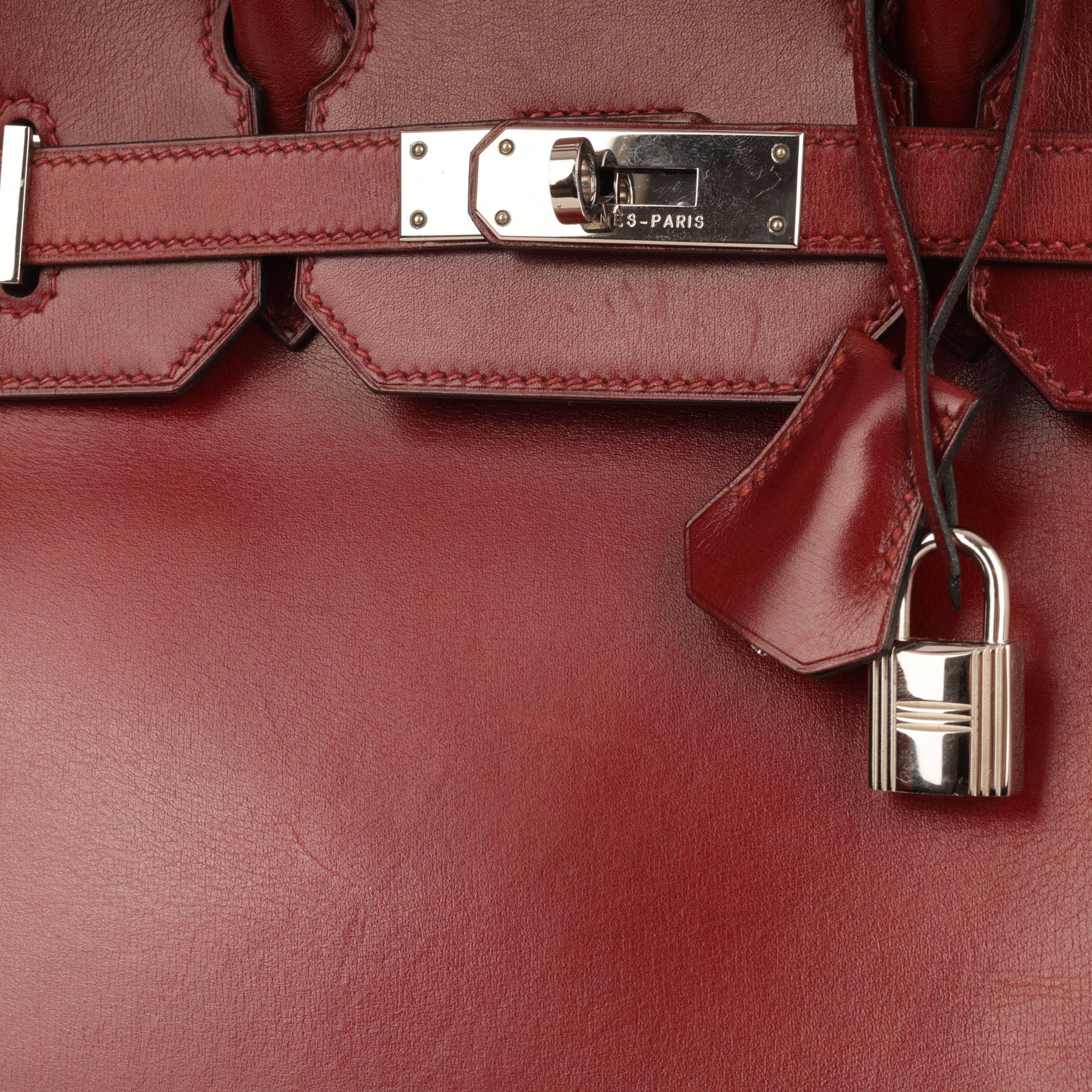 Hermès Vintage Birkin Hac 32 - Rouge H Box Calf | Palladium Hardware