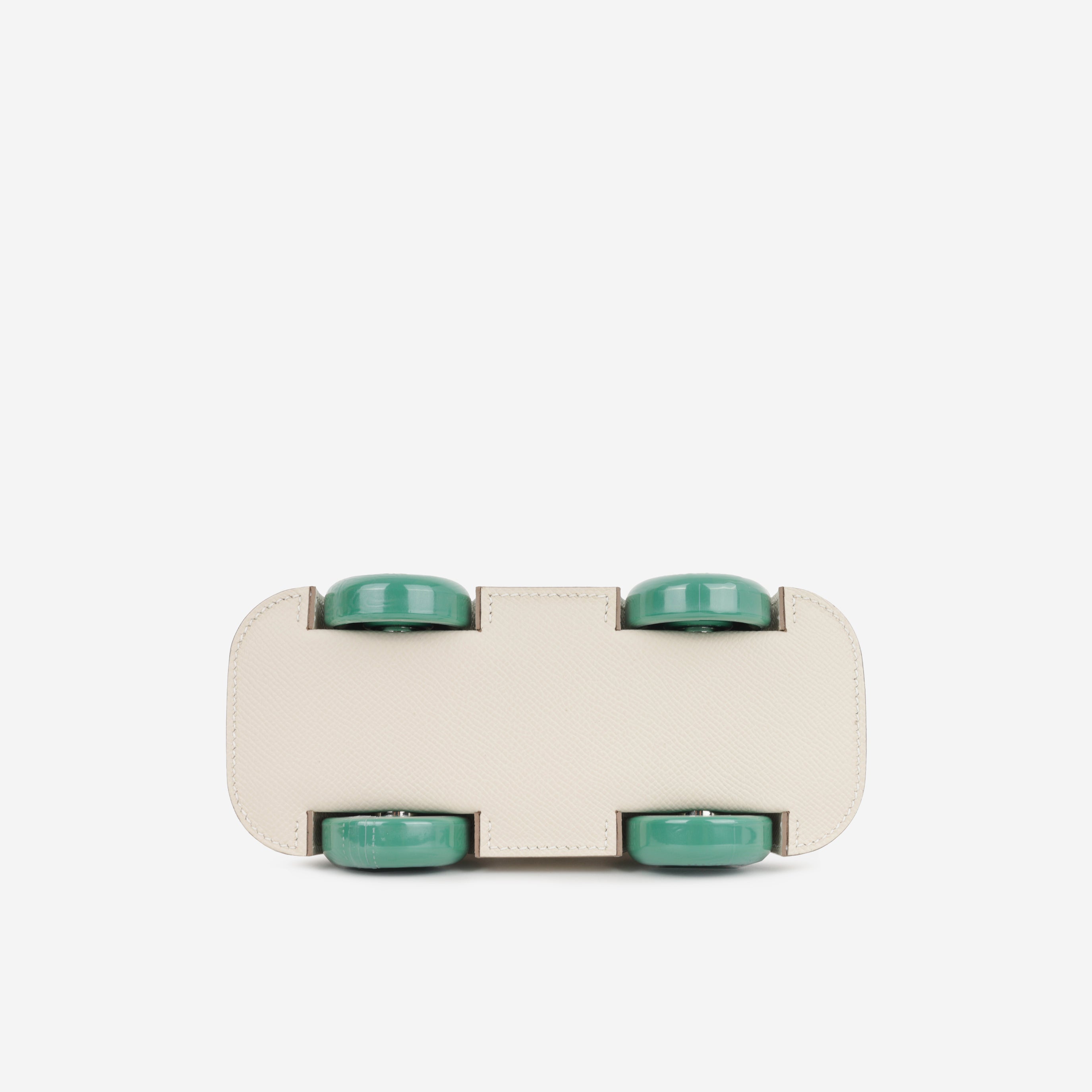 Hermès Bolide On Wheels - Craie Epsom / Vert Vertigo | Palladium Hardware