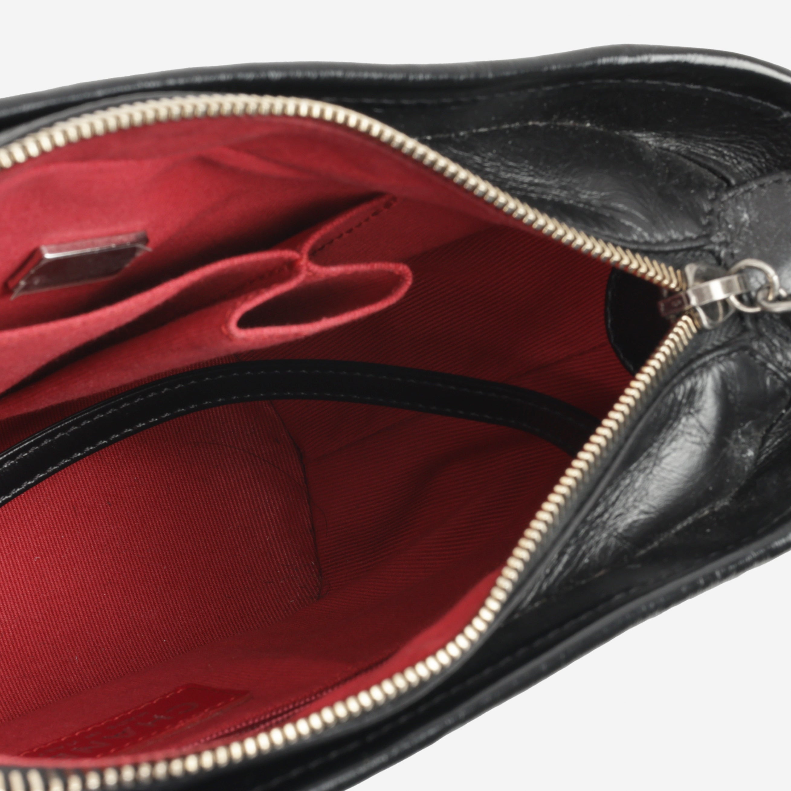 Gabrielle - Small - Black Aged Calfskin | Mixed Hardware
