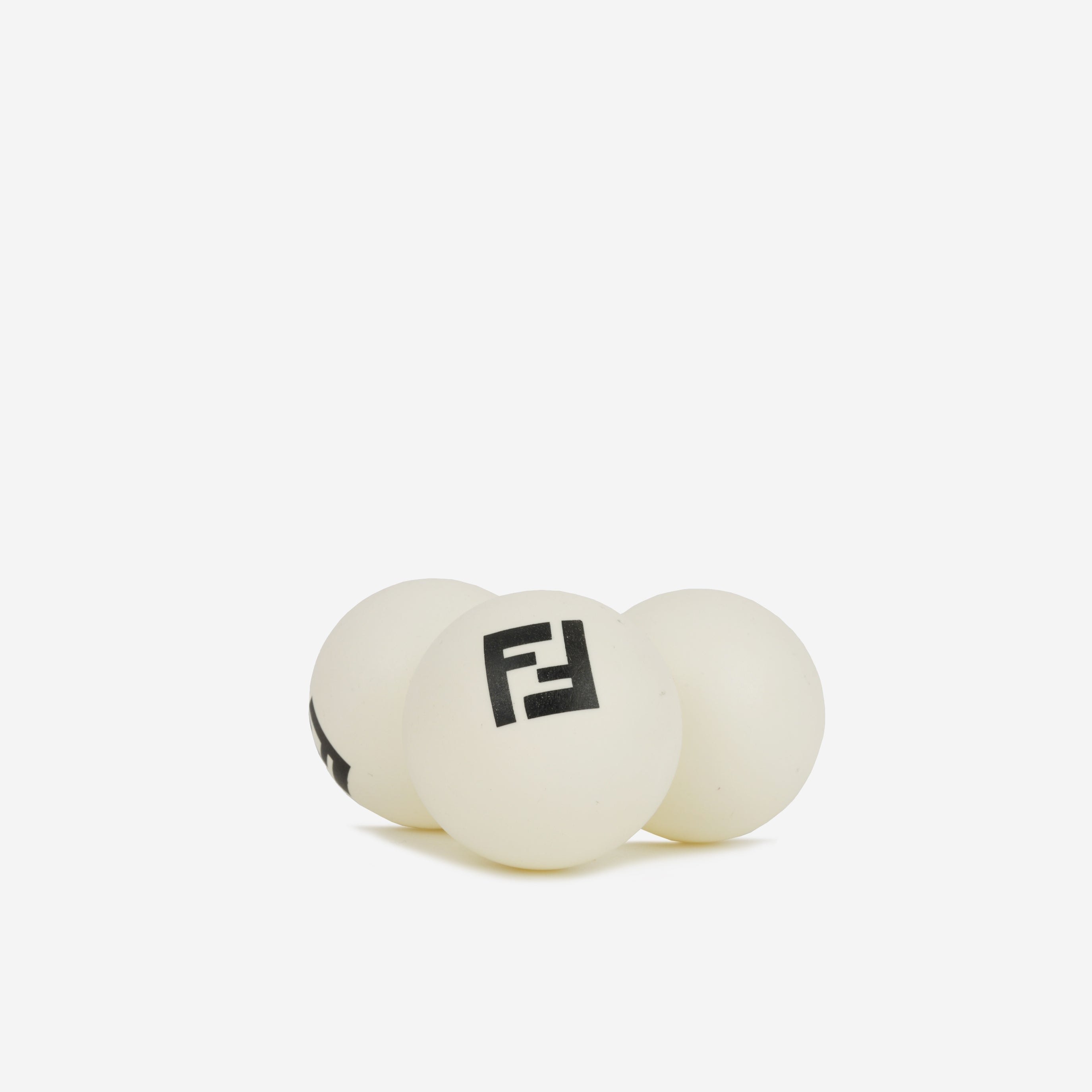 FF Fendi Table Tennis Set - Grained Calfskin / Wood | Silver Hardware