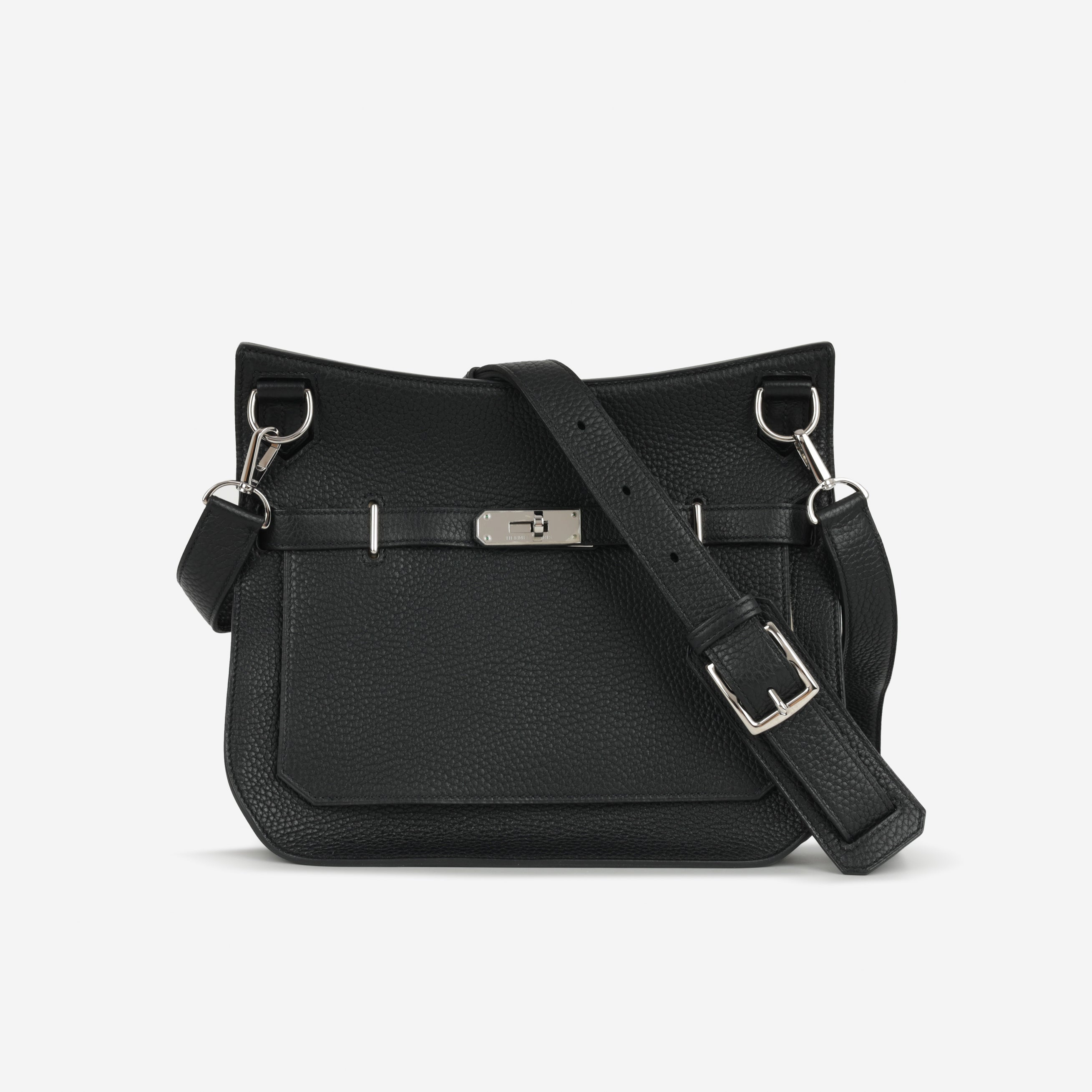 Hermès Jypsière 28 - Black Clemence | Palladium Hardware