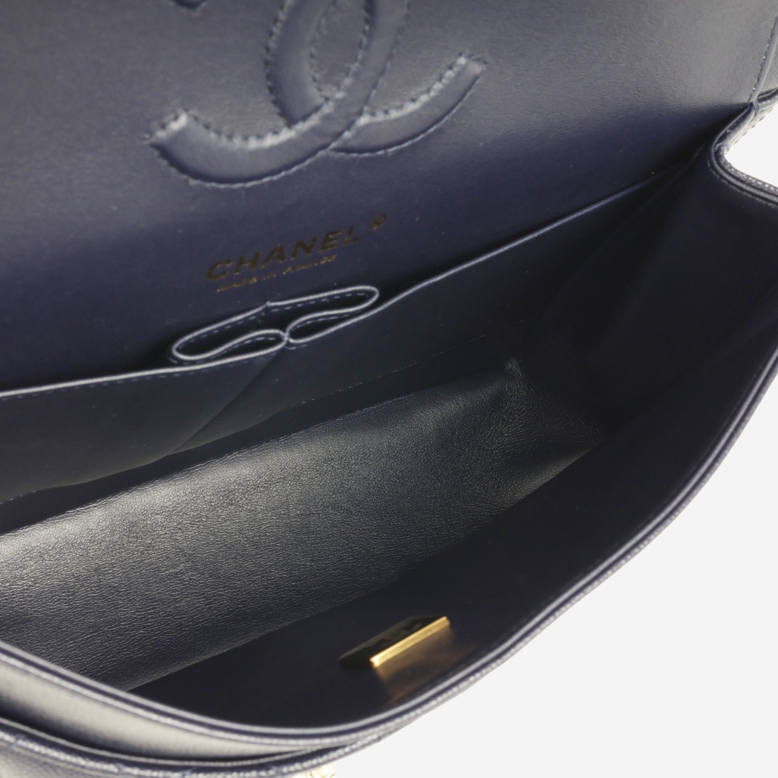 Chanel Medium Classic Flap - Navy Caviar | Champagne Gold Hardware