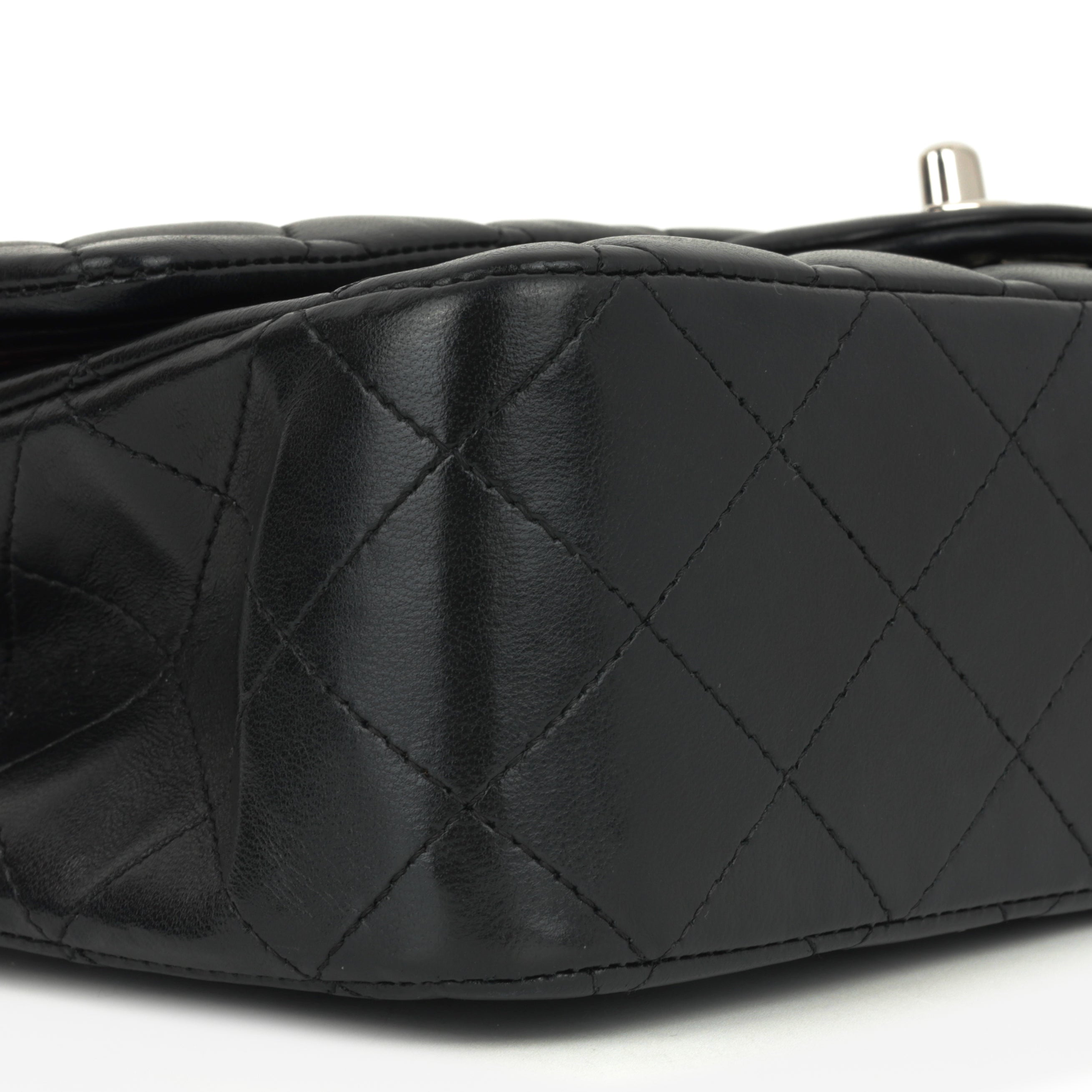 Chanel Medium Classic Flap - Black Lambskin | Silver Hardware