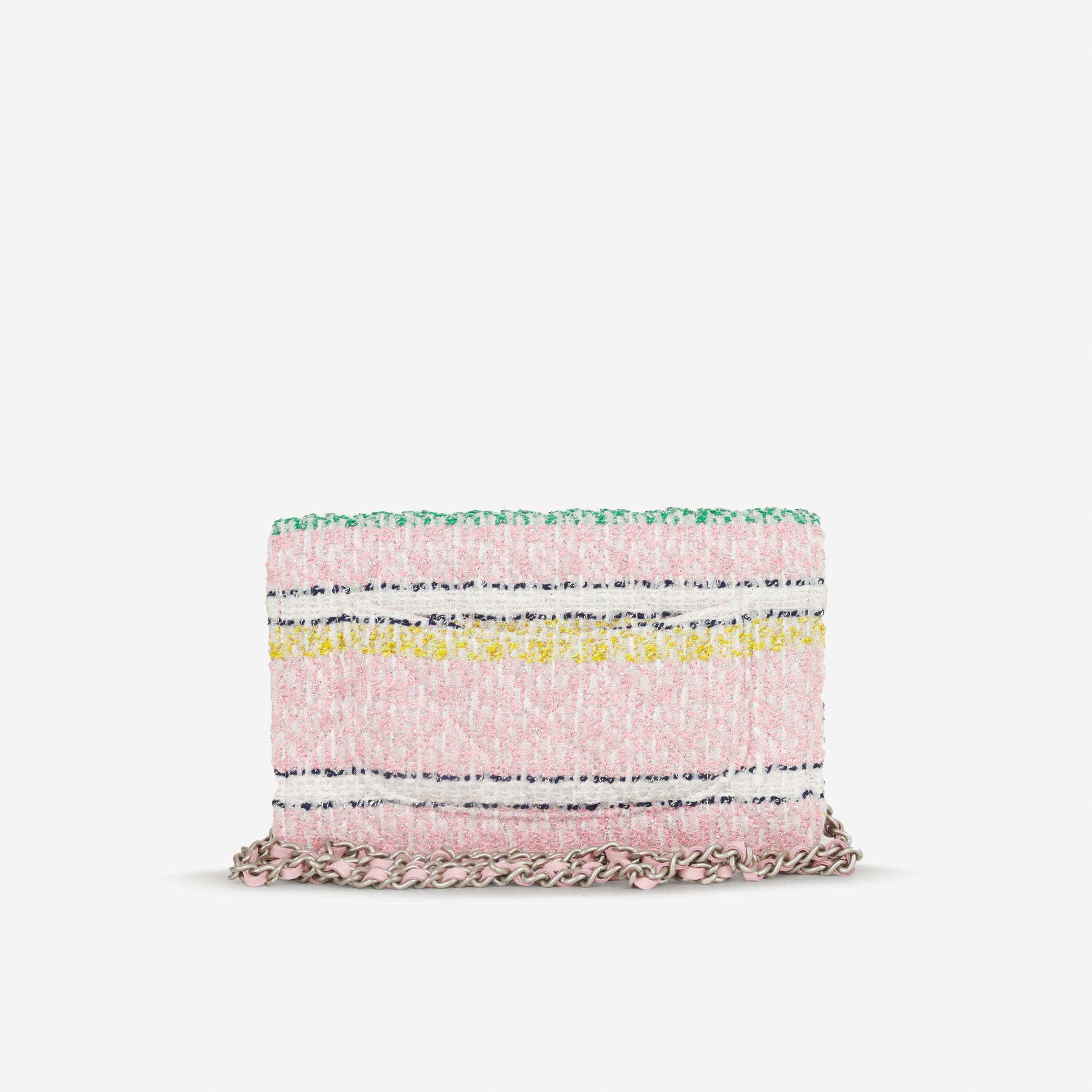 Chanel 24s Classic Wallet on Chain - Mixed Tweed | Silver Hardware