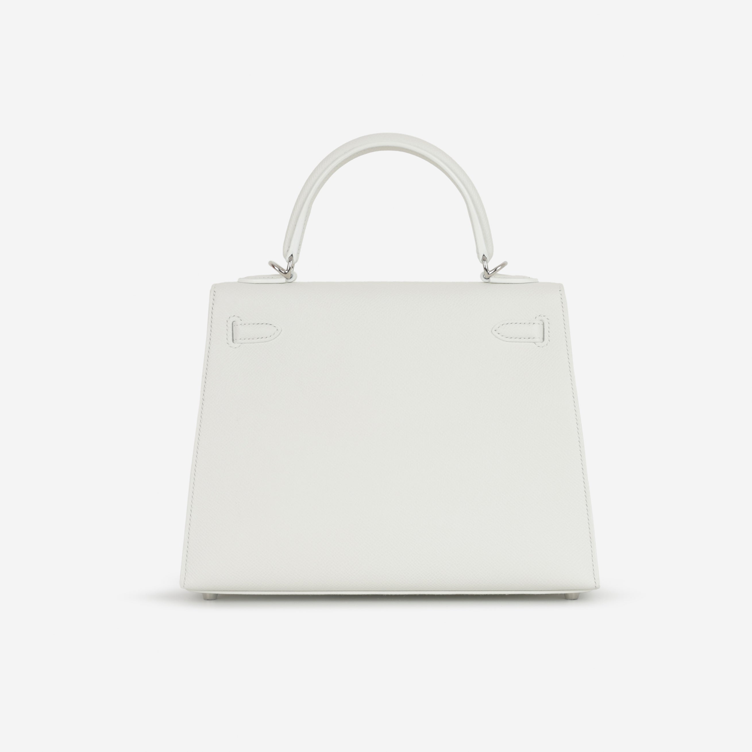 Hermès Kelly 25 - New White Epsom | Palladium Hardware
