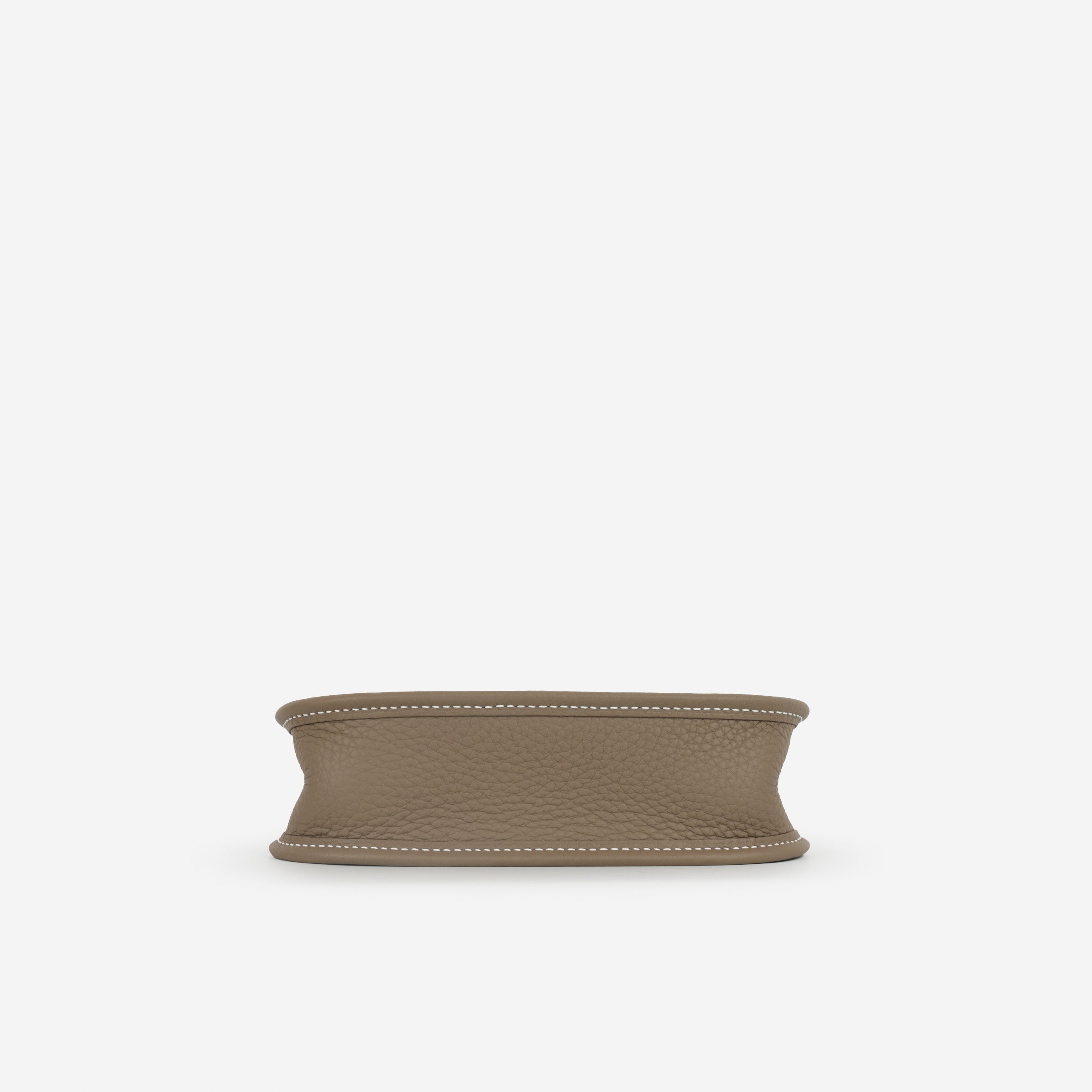 Hermès Mini Evelyne - Etoupe Clemence / Etoupe Strap | Palladium Hardware
