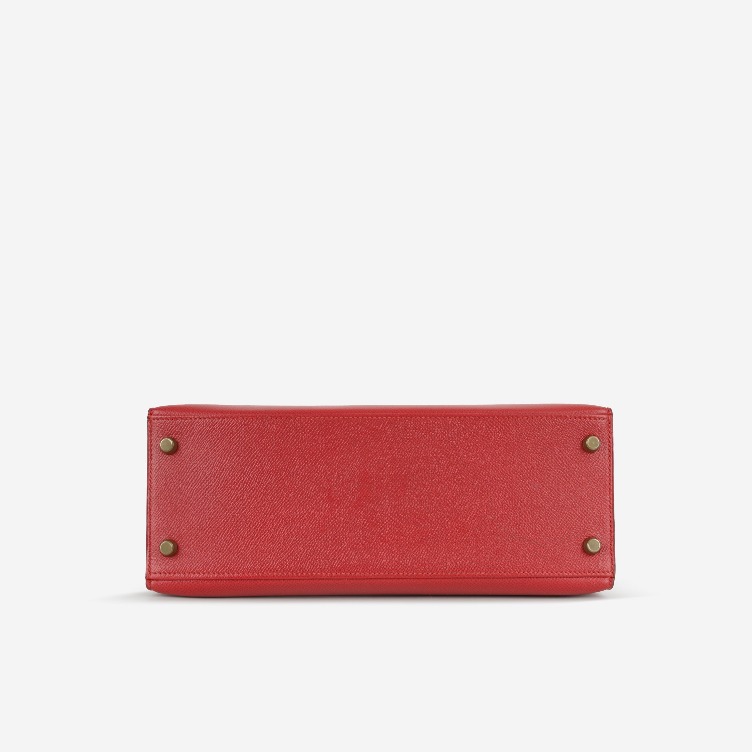 Hermès Vintage Kelly 28 - Rouge Vif Courchevel | Gold Hardware