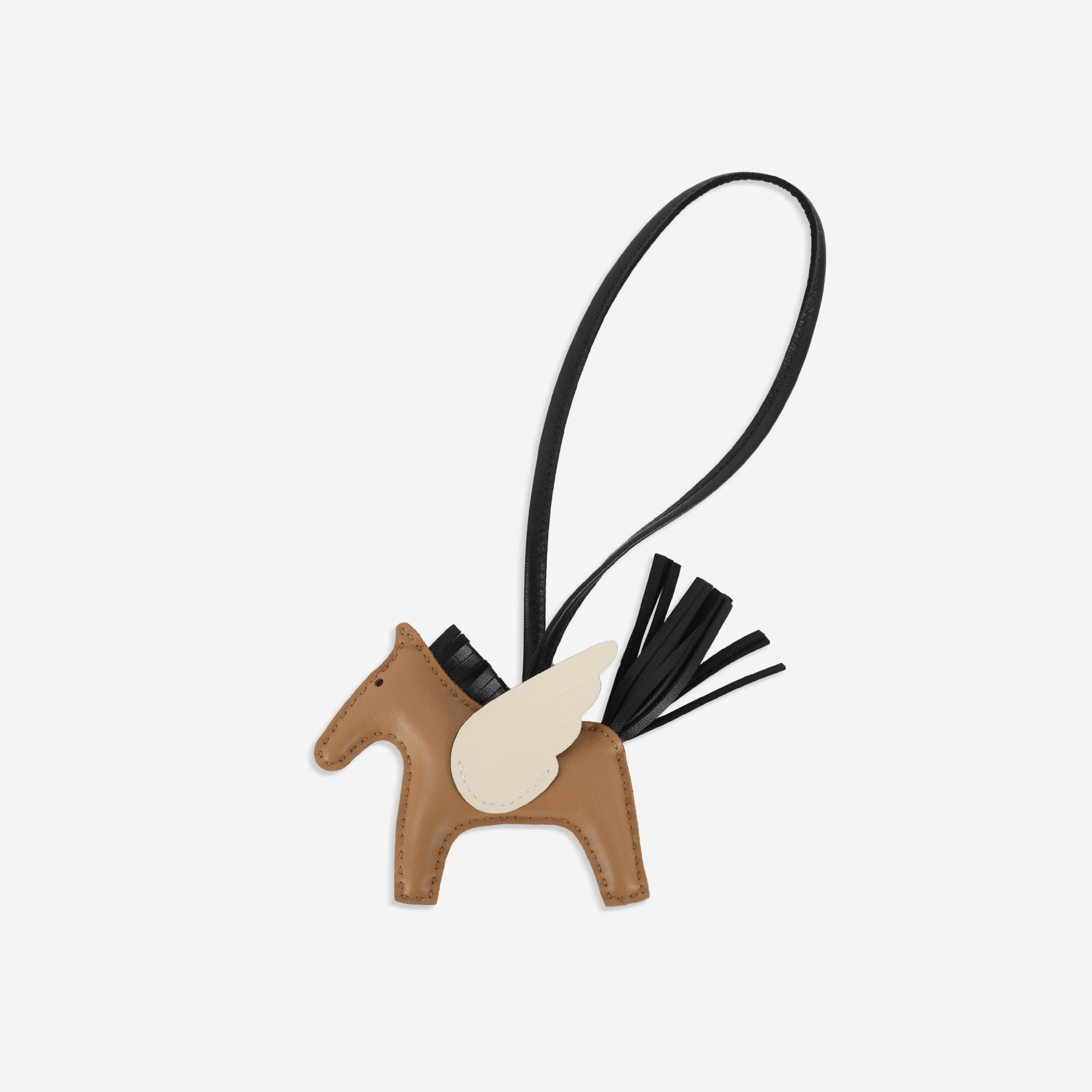 Hermès Rodeo Pegase PM - Chai / Noir / Craie Agneau