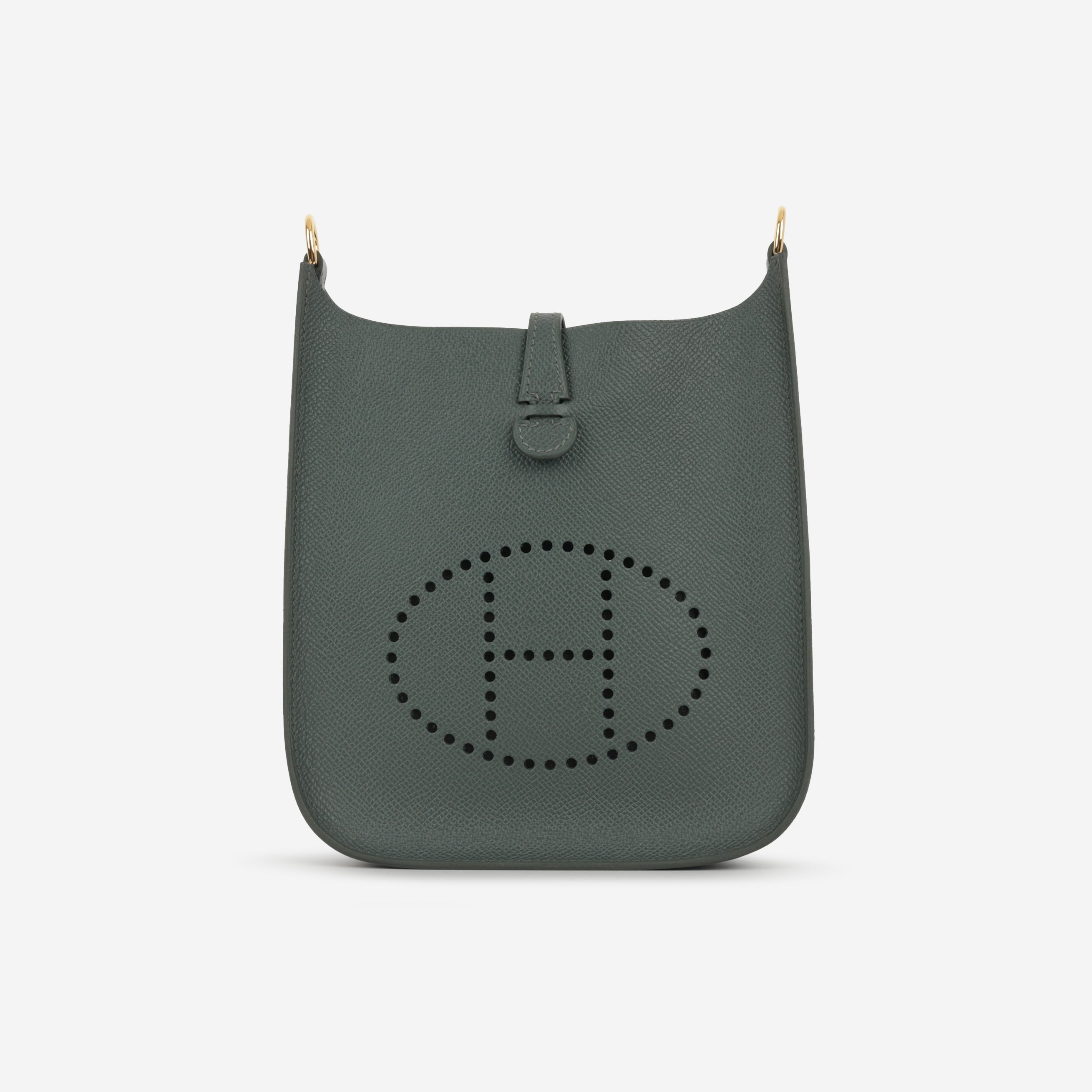 Hermès Mini Evelyne 16 Sellier - Vert Mangrove Epsom | Gold Hardware