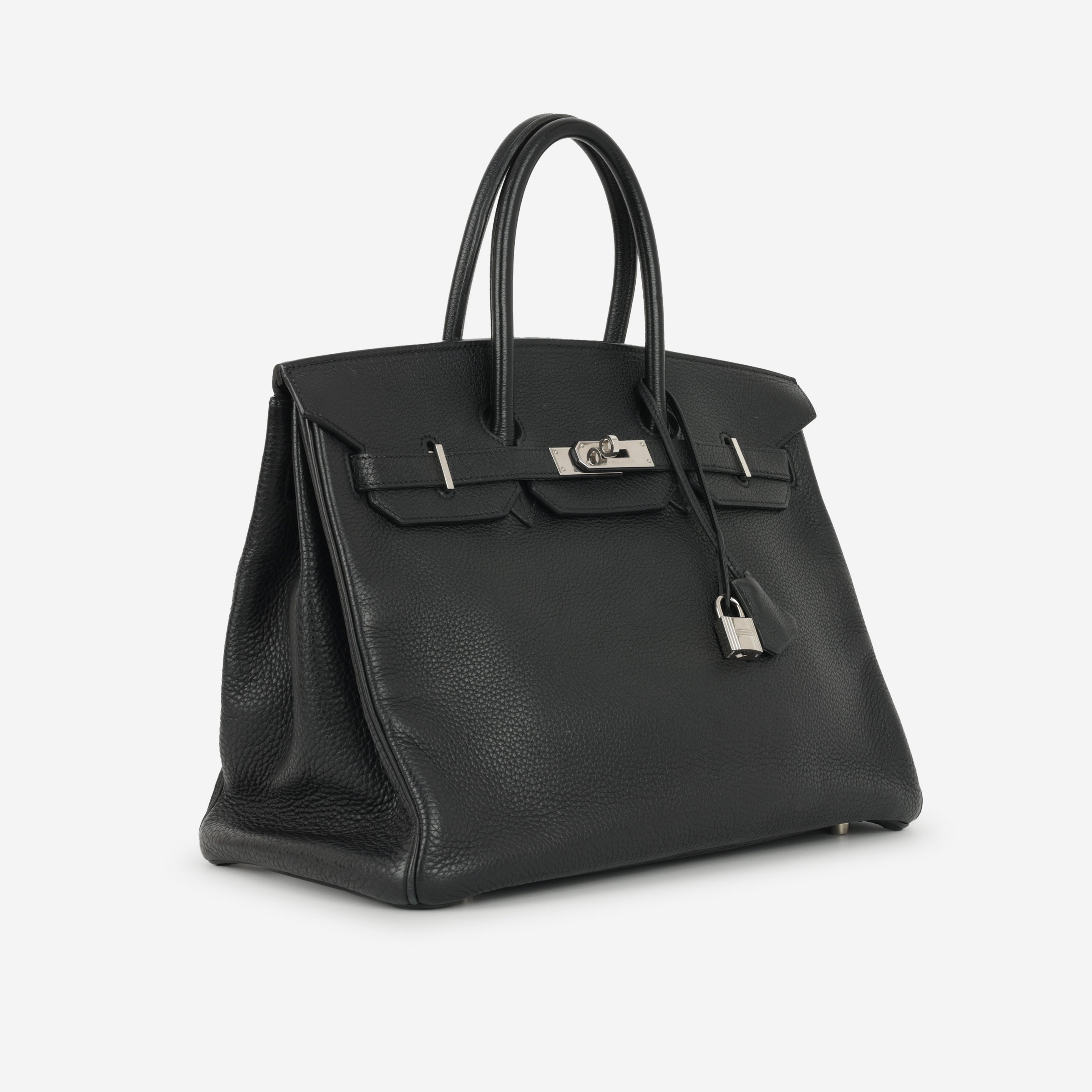 Hermès Birkin 35 - Black Clemence | Palladium Hardware