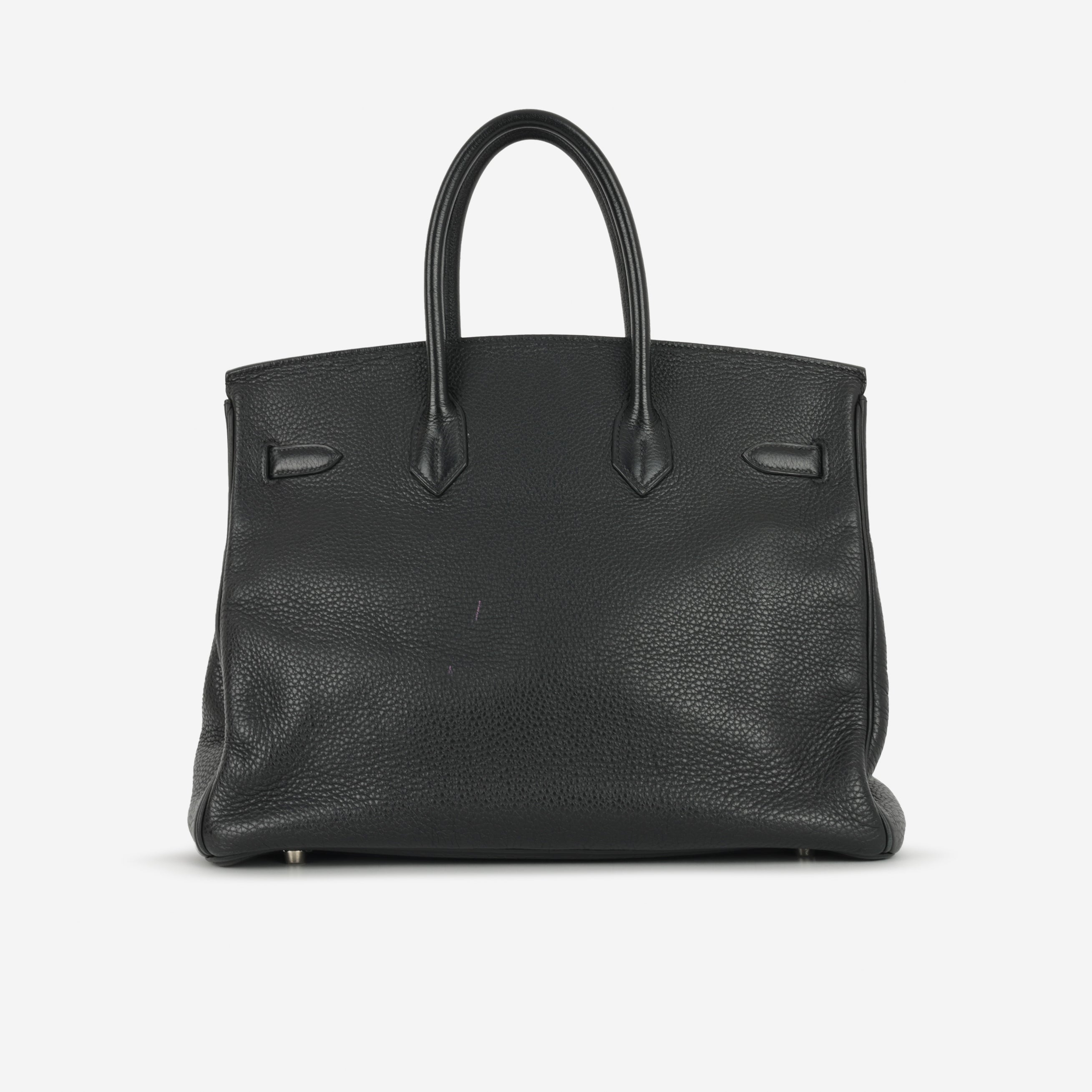 Hermès Birkin 35 - Black Clemence | Palladium Hardware