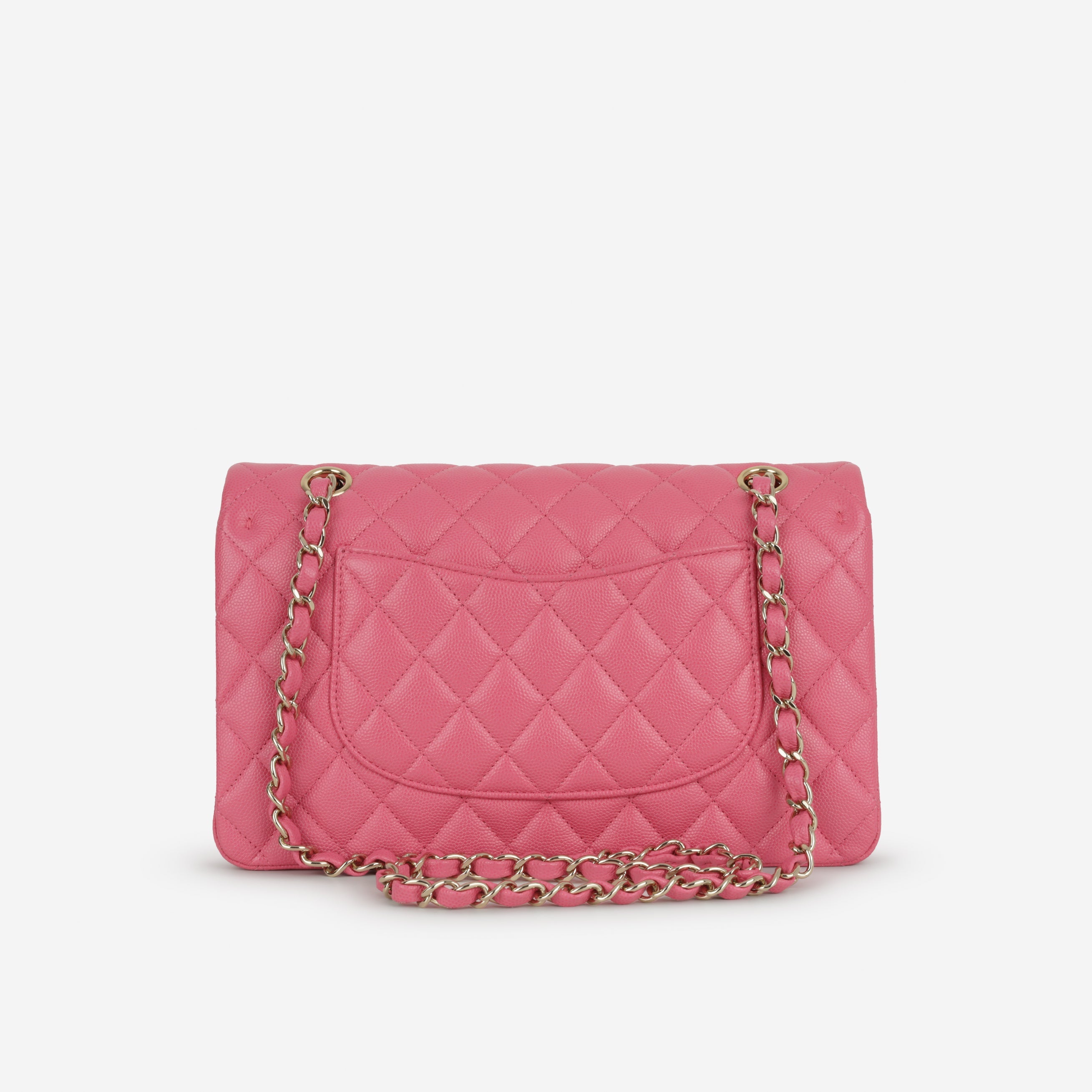 Chanel Medium Classic Flap - Hot Pink Caviar | Champagne Gold Hardware