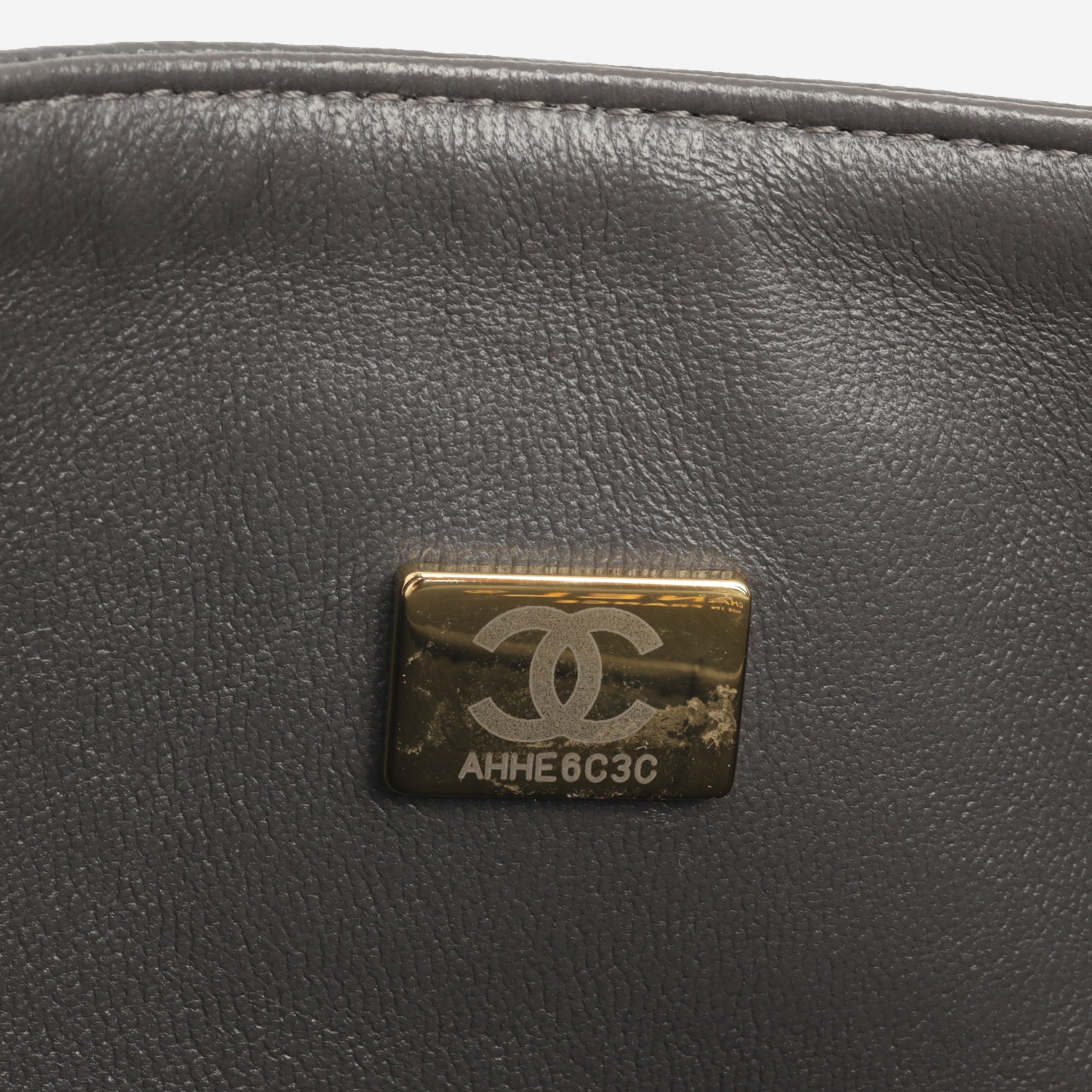 Chanel Medium Classic Flap - Grey Caviar | Champagne Gold Hardware