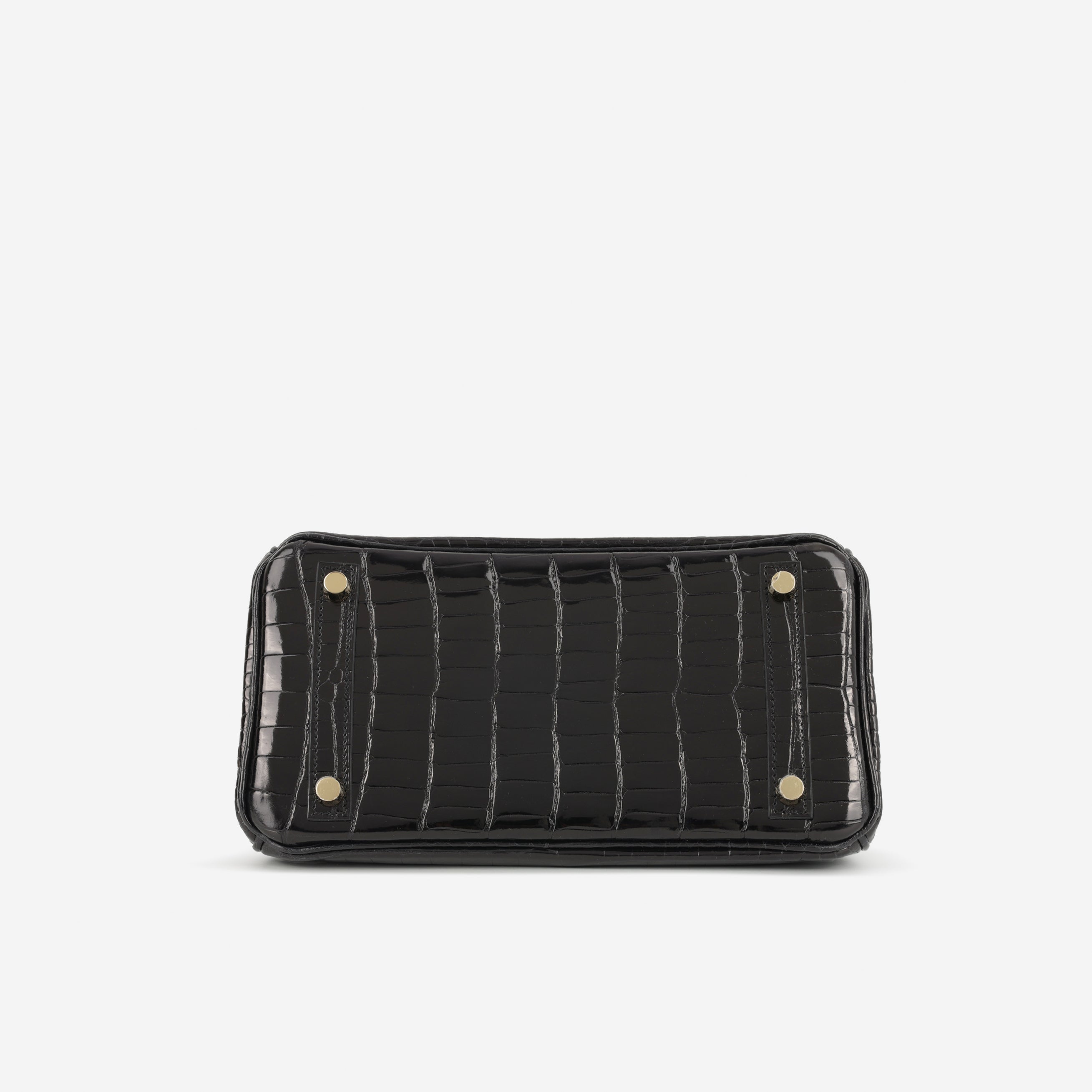 Hermès Birkin 25 - Black Crocodile Porosus | Gold Hardware